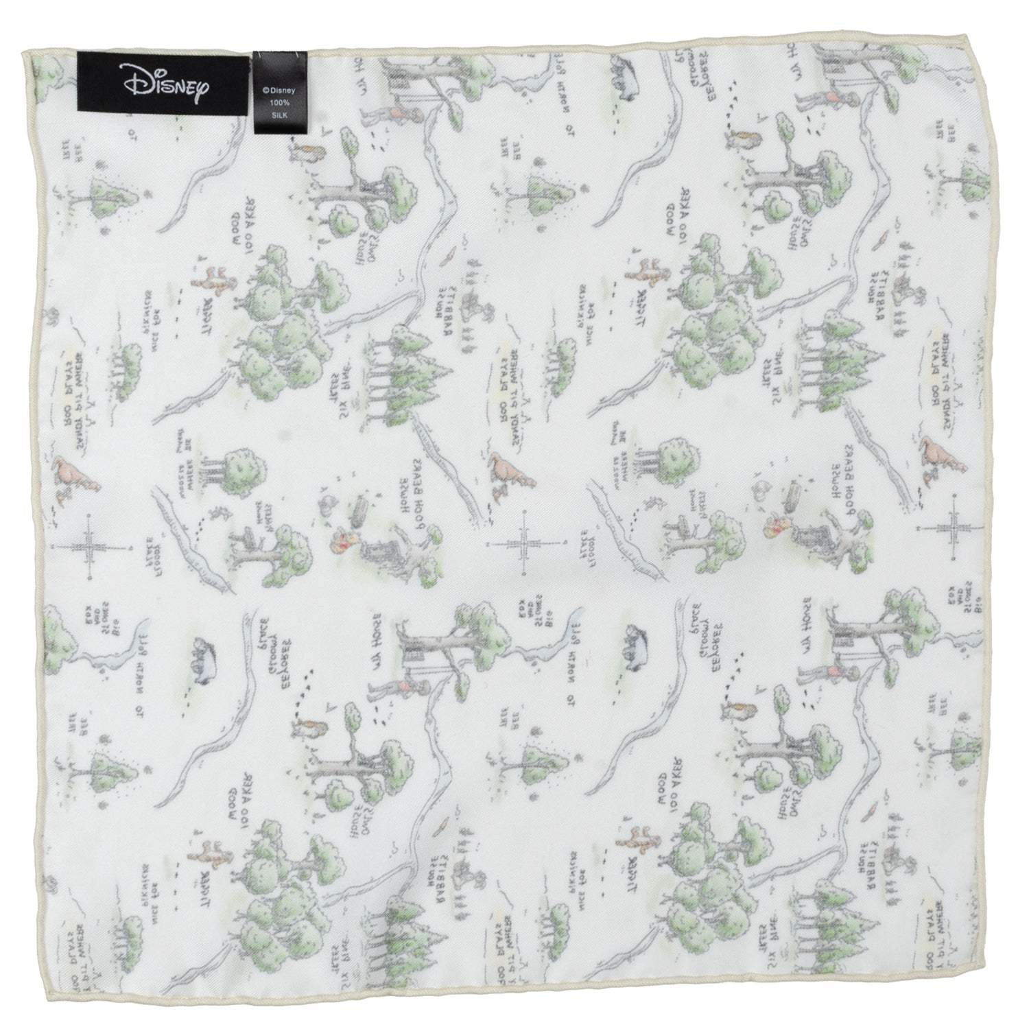 Disney Winnie the Pooh Map Pocket Square - Cufflinks.com - Flyclothing LLC