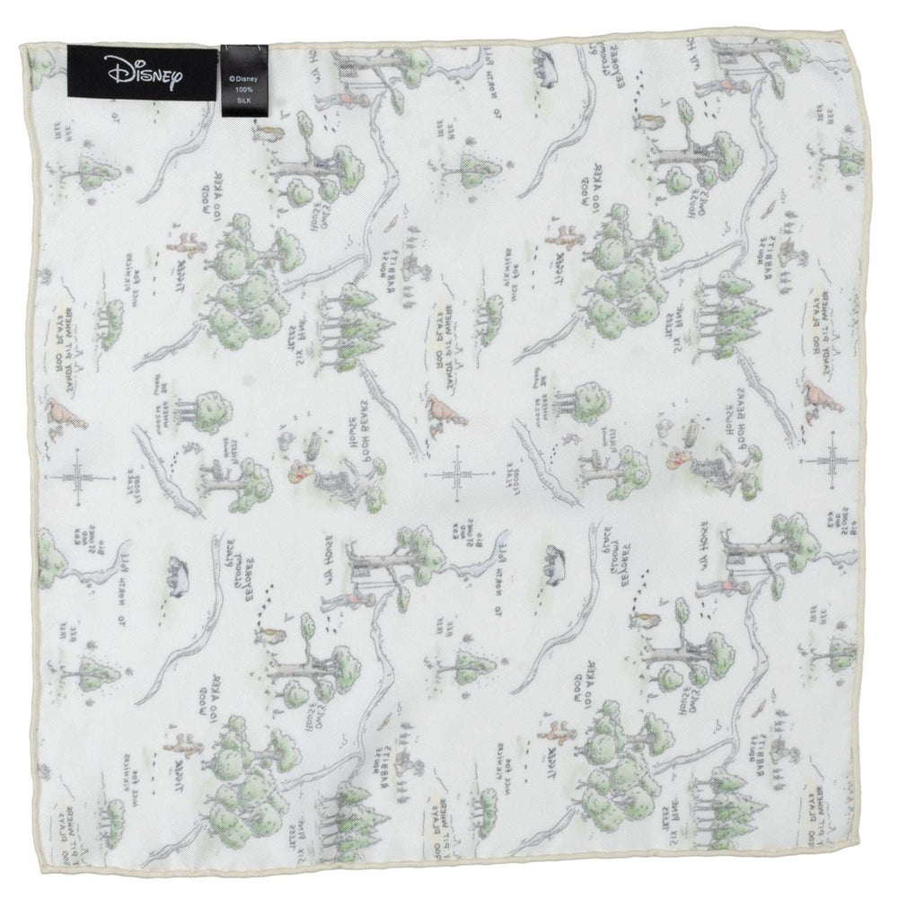 Disney Winnie the Pooh Map Pocket Square - Cufflinks.com - Flyclothing LLC