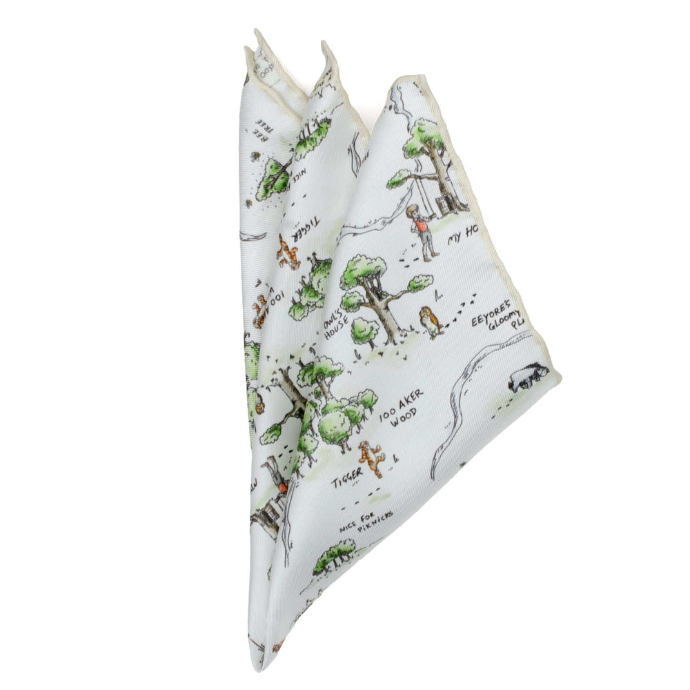 Disney Winnie the Pooh Map Pocket Square - Cufflinks.com - Flyclothing LLC