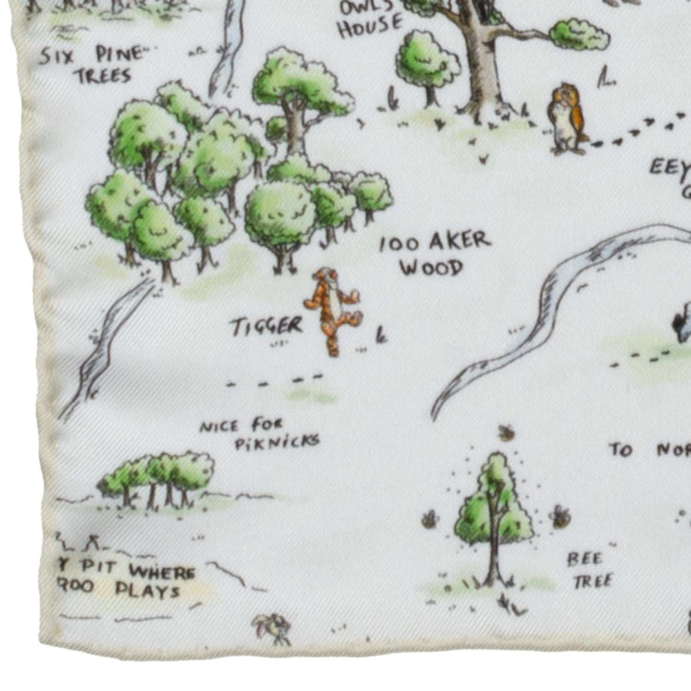 Disney Winnie the Pooh Map Pocket Square - Cufflinks.com - Flyclothing LLC