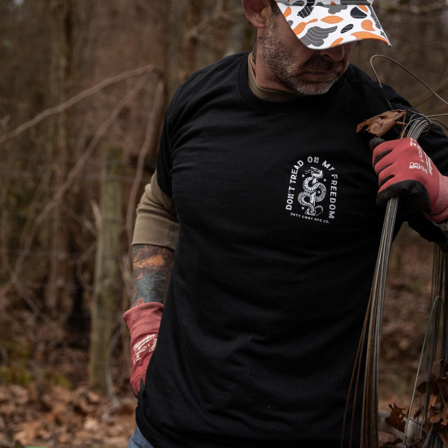 Don't Tread On My Freedom Men's T-Shirt - DIRTY COWBOY USA - Flyclothing LLC