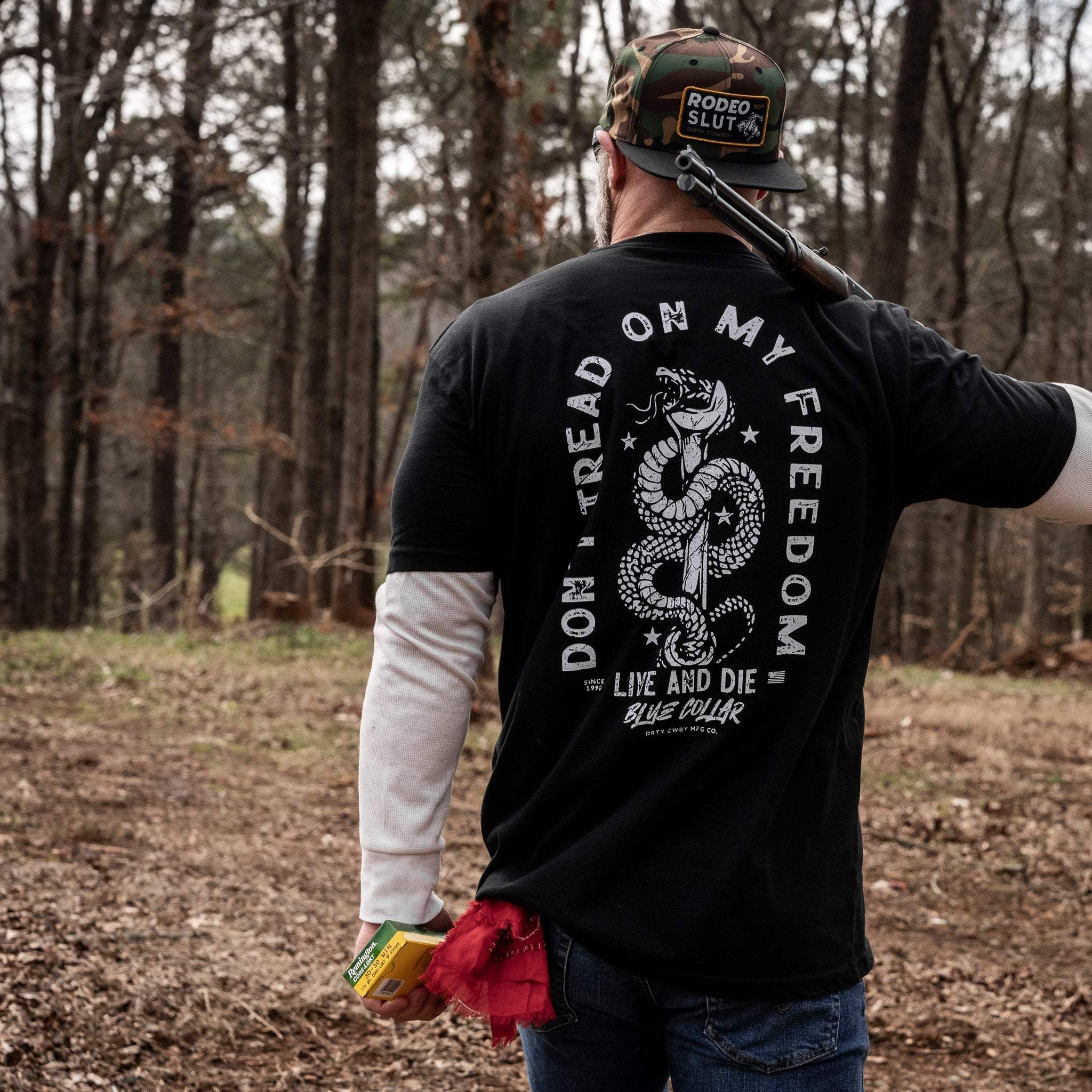 Don't Tread On My Freedom Men's T-Shirt - DIRTY COWBOY USA - Flyclothing LLC