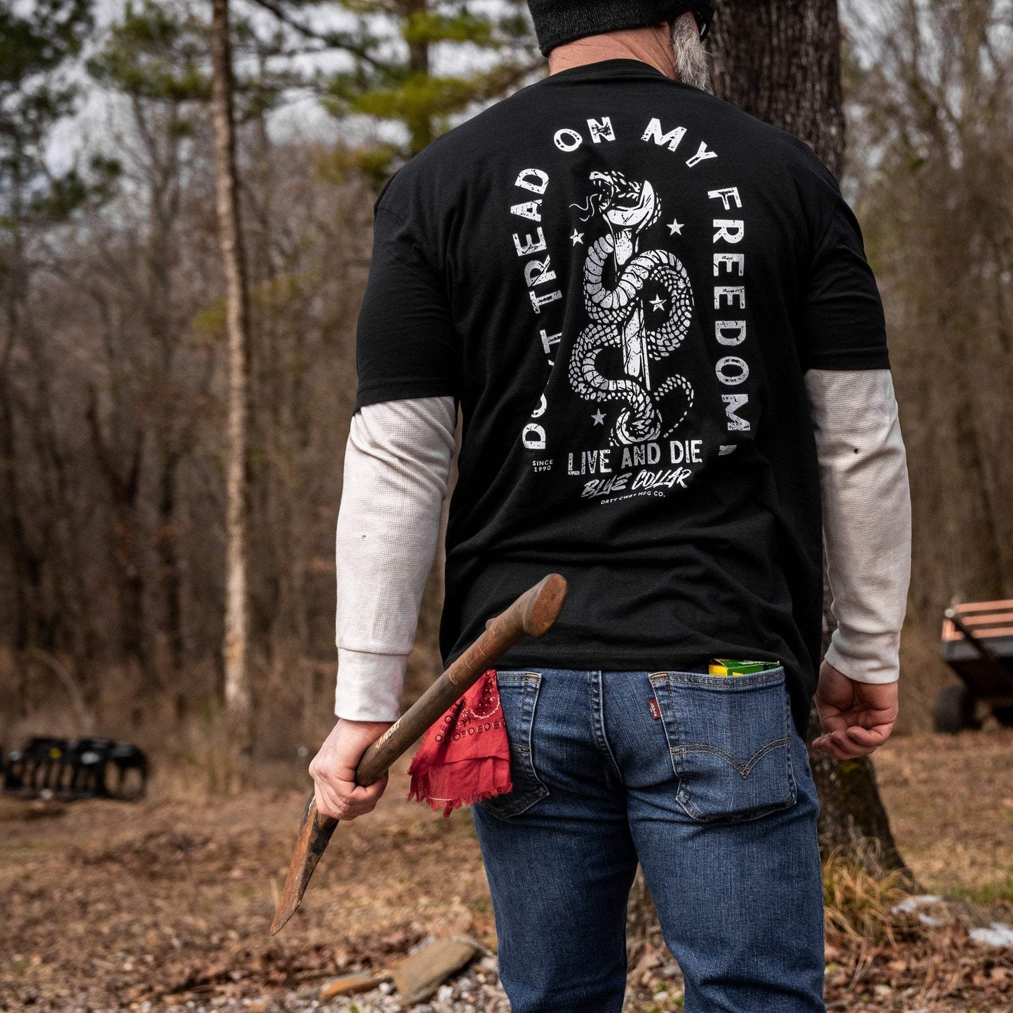 Don't Tread On My Freedom Men's T-Shirt - DIRTY COWBOY USA - Flyclothing LLC