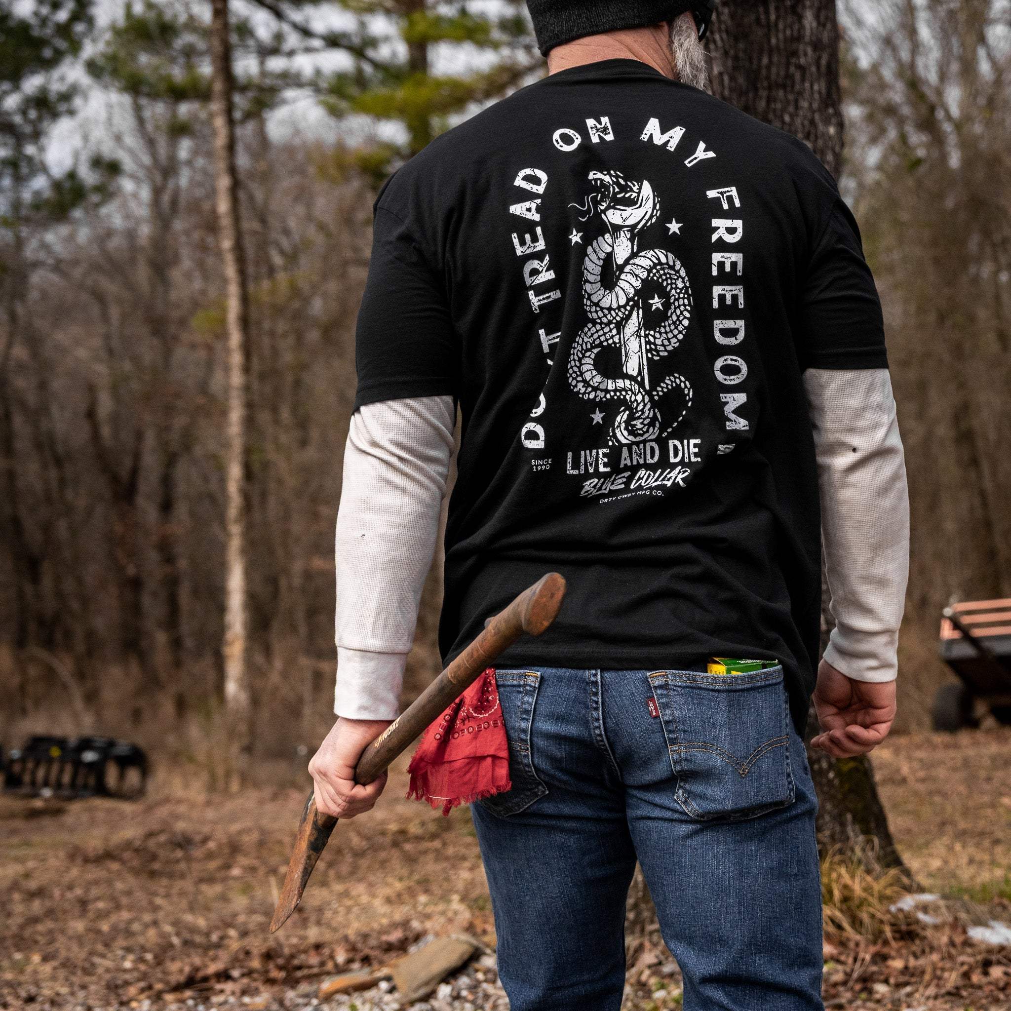 Don't Tread On My Freedom Men's T-Shirt - DIRTY COWBOY USA - Flyclothing LLC