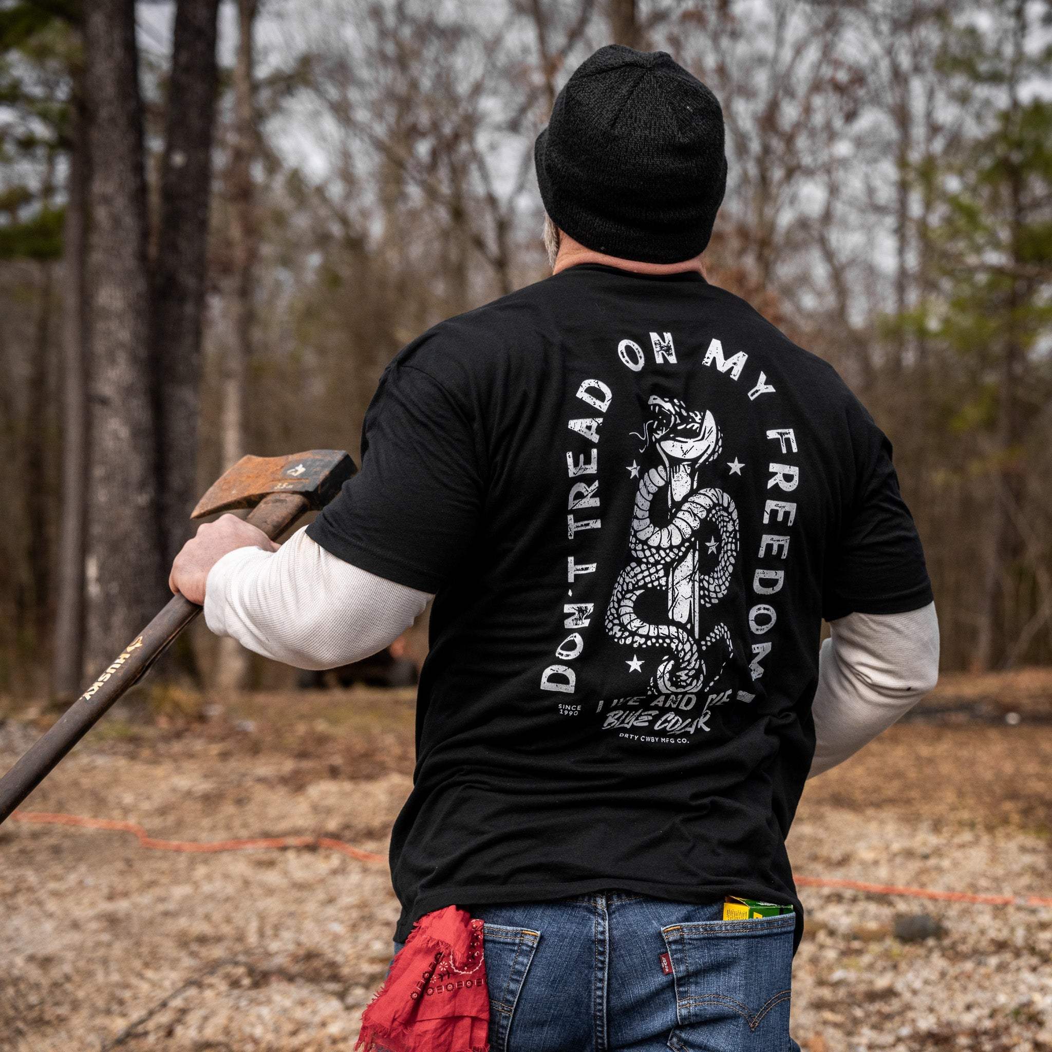Don't Tread On My Freedom Men's T-Shirt - DIRTY COWBOY USA - Flyclothing LLC