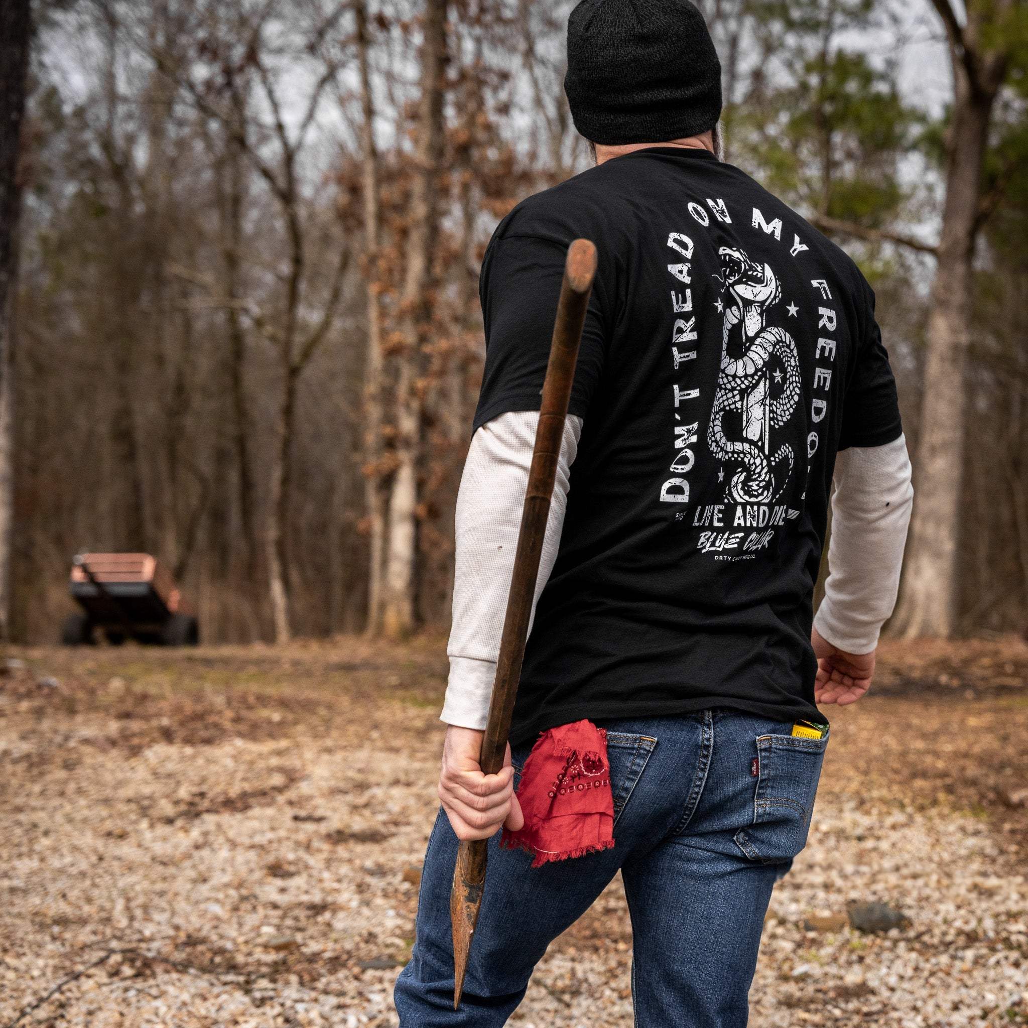 Don't Tread On My Freedom Men's T-Shirt - DIRTY COWBOY USA - Flyclothing LLC