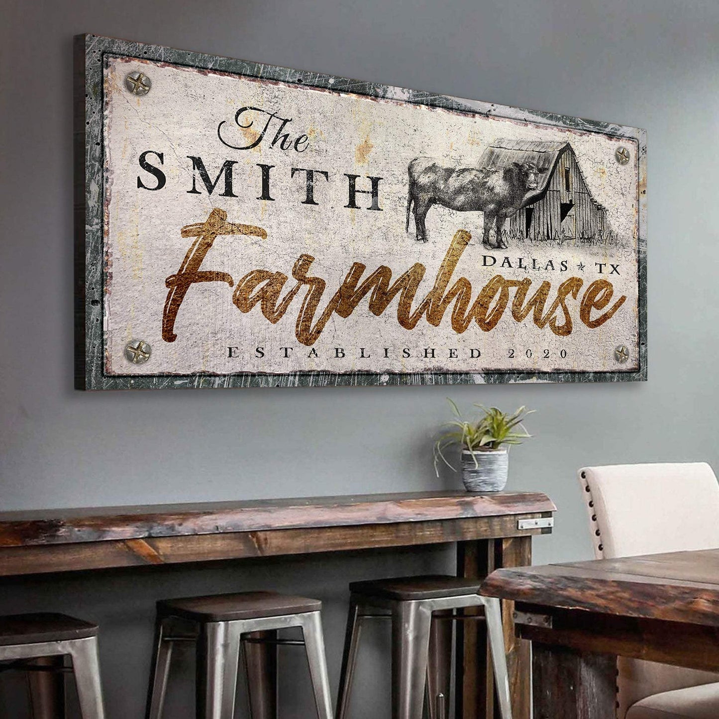 Rustic Farmhouse Sign - Tailored Canvases - Flyclothing LLC