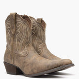 Crush by Durango® Women's Distressed Shortie Western Boot - Durango - Flyclothing LLC