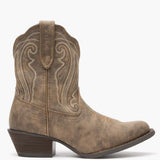 Crush by Durango® Women's Distressed Shortie Western Boot - Durango - Flyclothing LLC