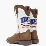 Lady Rebel by Durango® Women's Distressed Flag Embroidery Western Boot - Durango - Flyclothing LLC