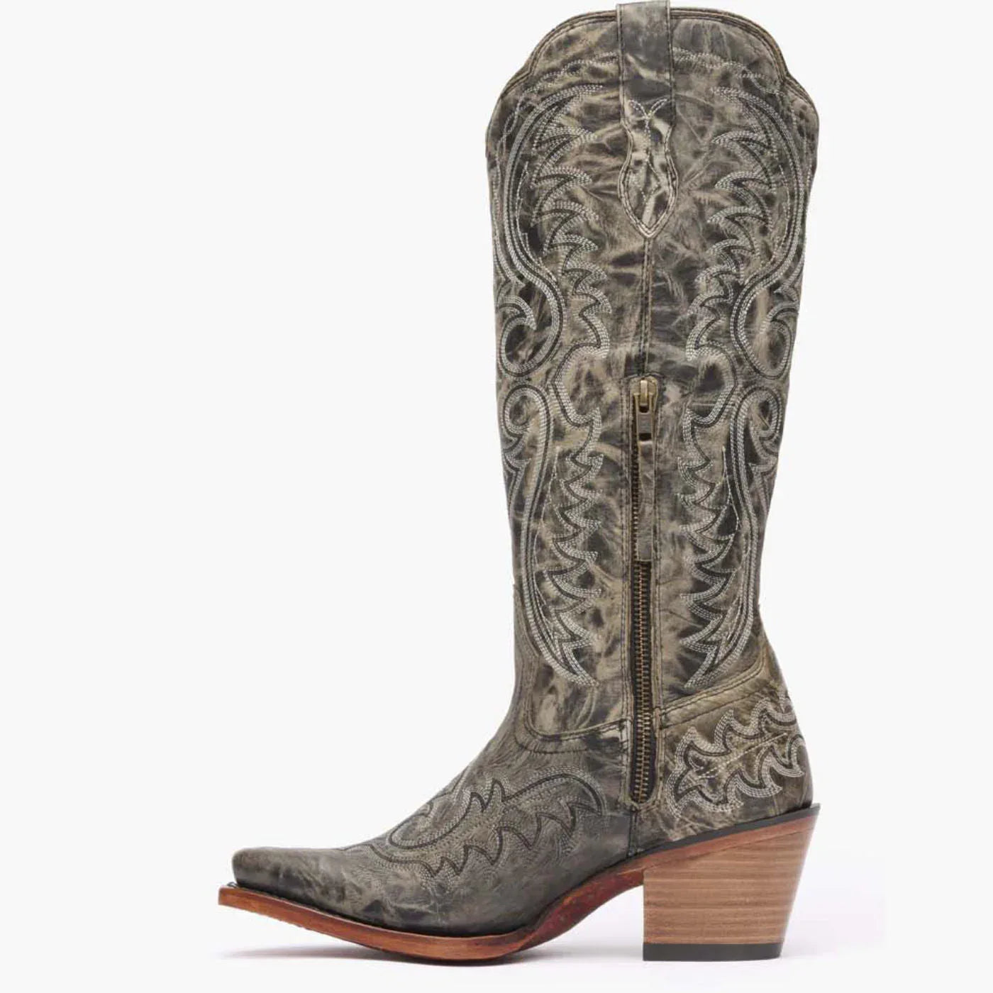 Durango Womens Crush Tall Western Boot Distressed Graphite - Durango - Flyclothing LLC