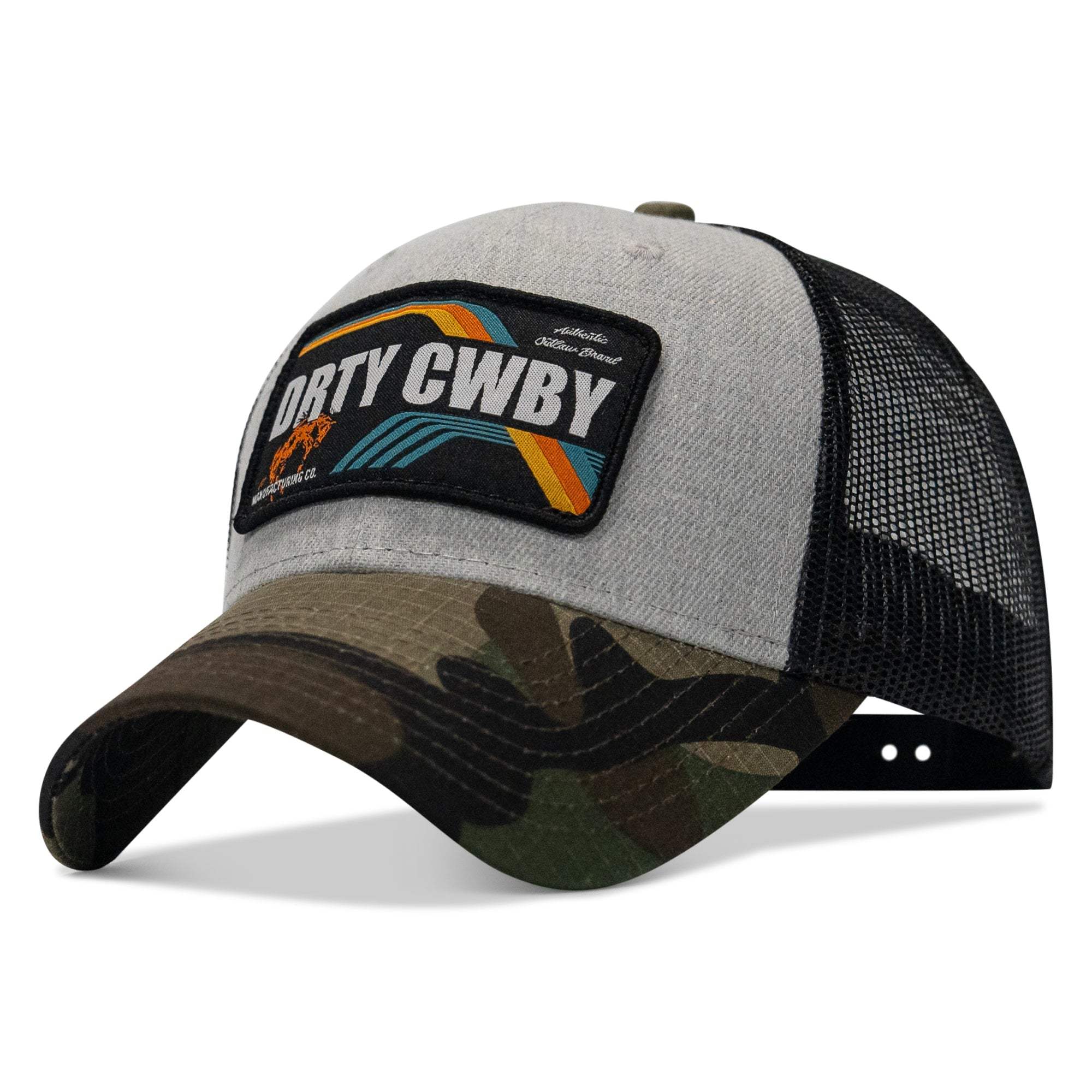 DRTYCWBY Vintage Bronco Patch Snapback Hat - DIRTY COWBOY USA - Flyclothing LLC