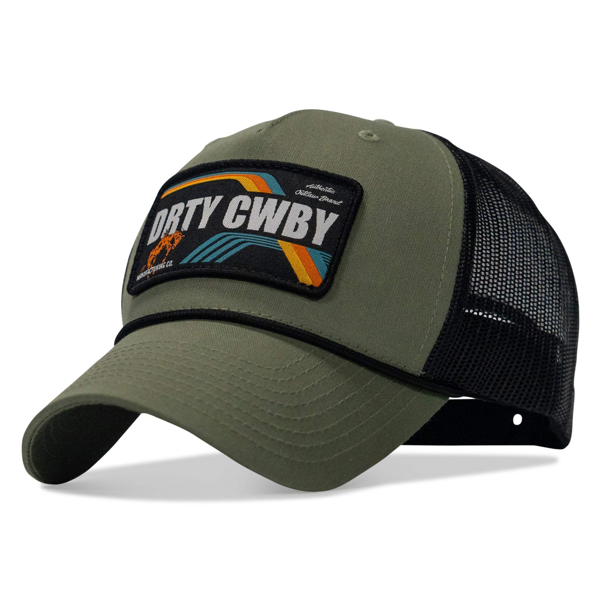 DRTYCWBY Vintage Bronco Patch Rope Snapback Hat - DIRTY COWBOY USA - Flyclothing LLC