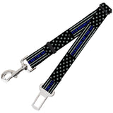 Dog Safety Seatbelt for Cars - FAFO FUCK AROUND AND FIND OUT Thin Blue Line Flag - Buckle-Down - Flyclothing LLC