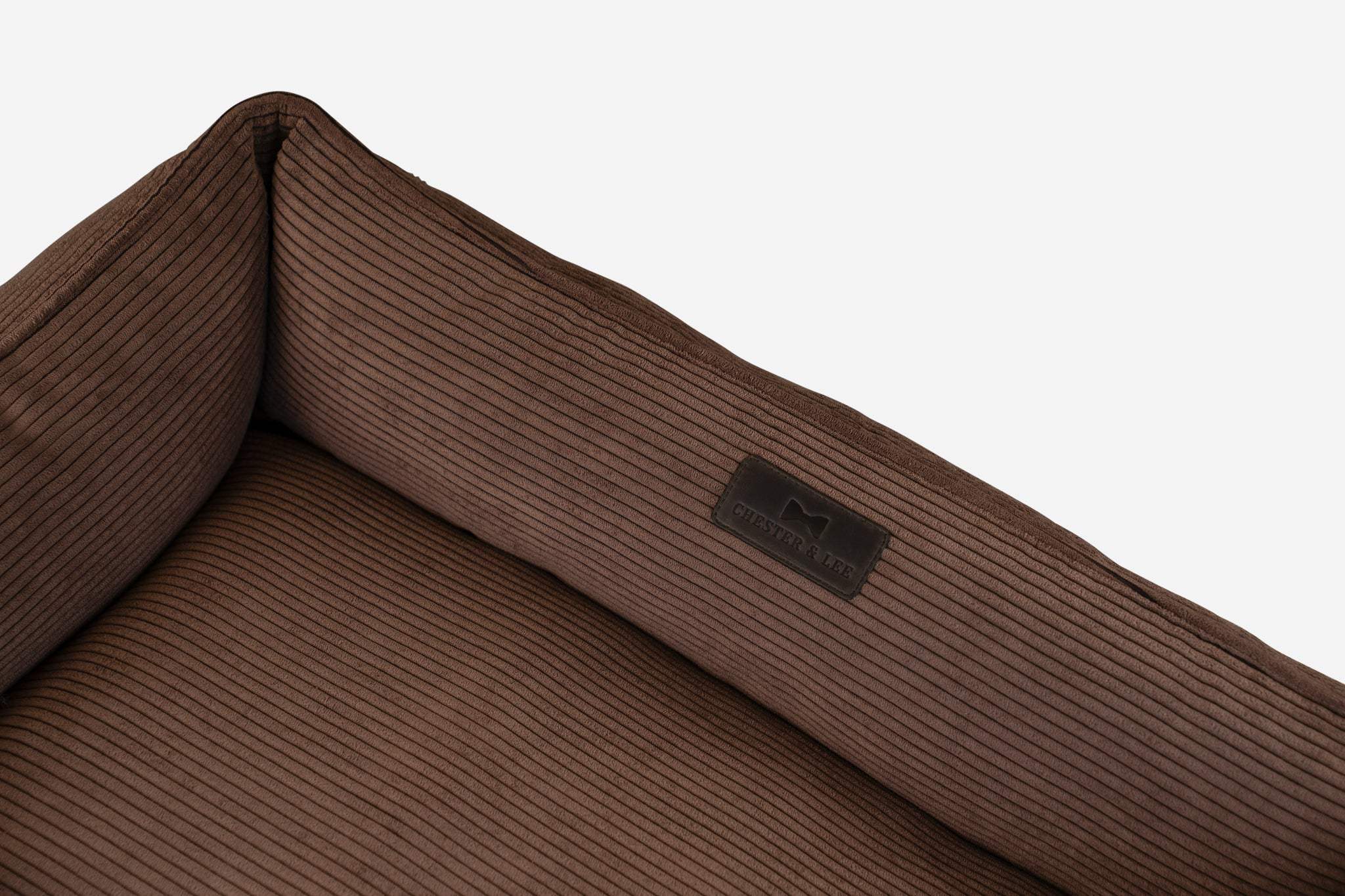 Chester & Lee | Fancy Corduroy Sleeper Dog Bed Brown - Chester & Lee - Flyclothing LLC