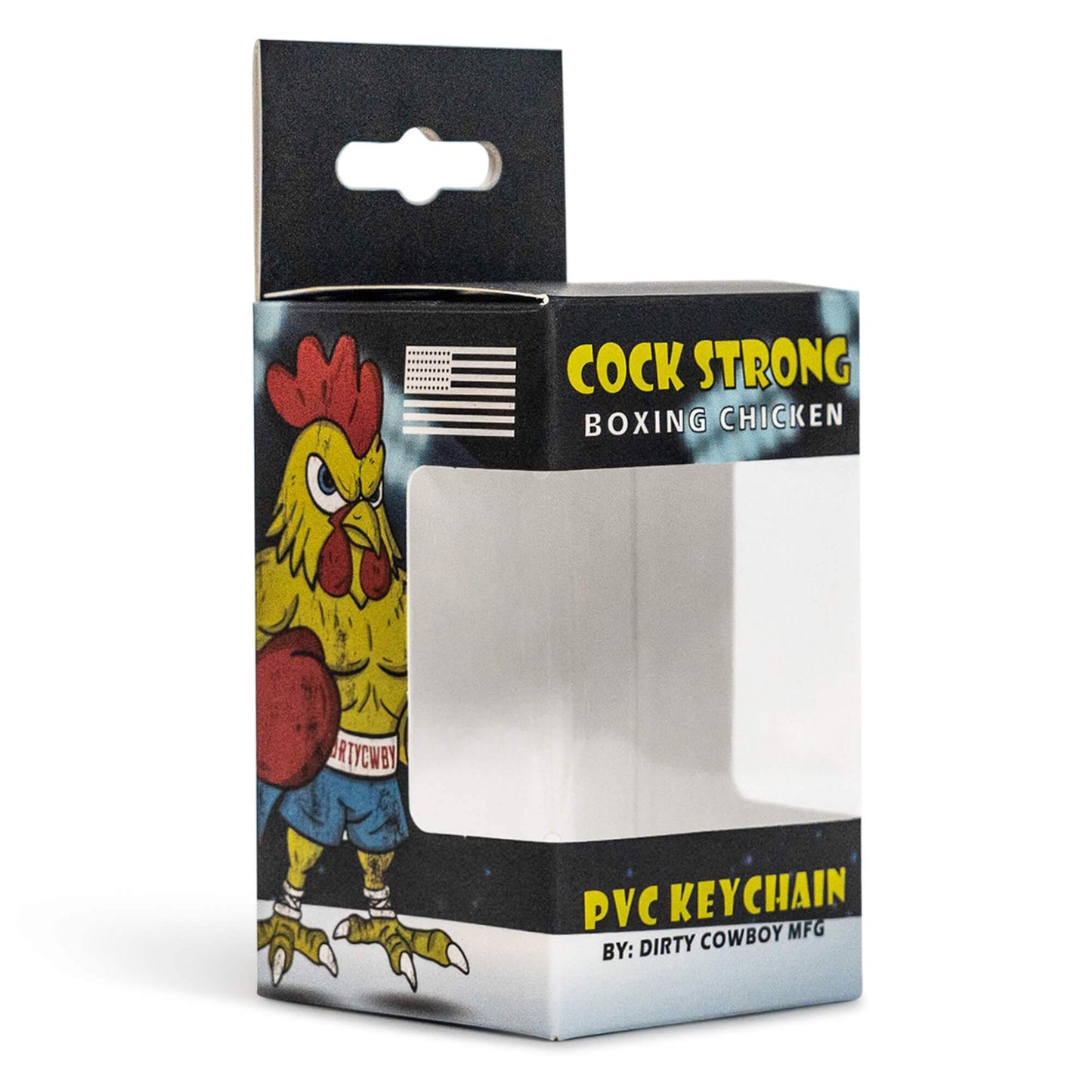 Drtycwby Boxing Chicken PVC Keychain - DIRTY COWBOY USA - Flyclothing LLC