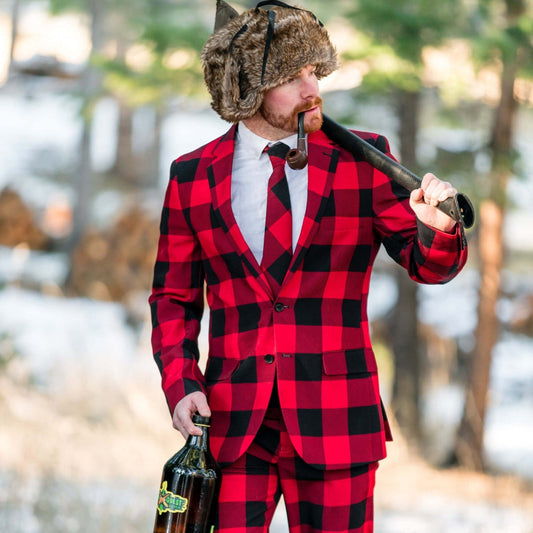 The Red & Black Lumberjack | Buffalo Check Suit - Shinesty