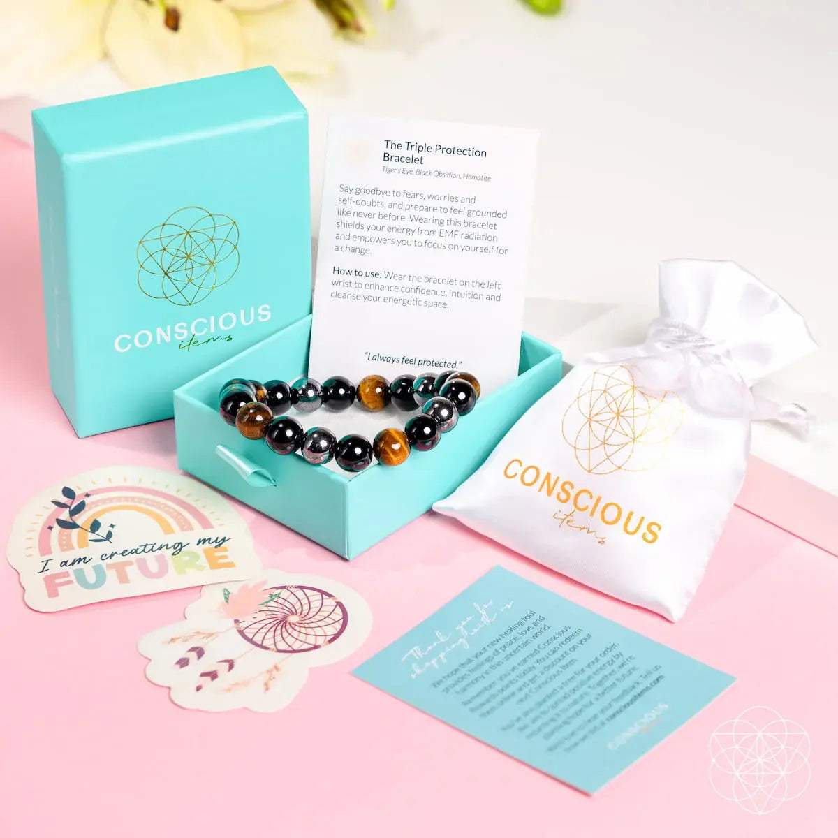 The Triple Protection Bracelet - Conscious Items - Flyclothing LLC