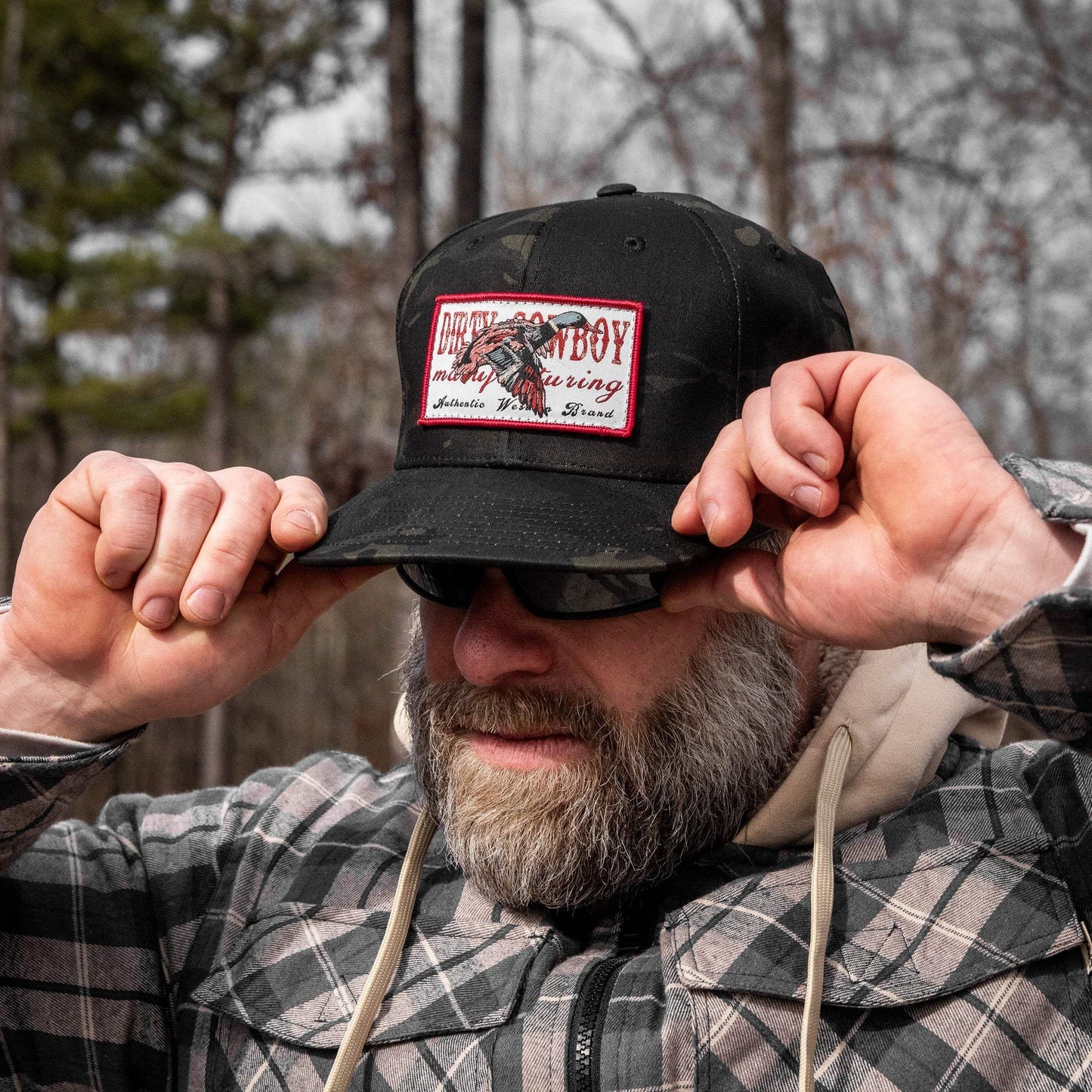 Flying Duck Dirty Cowboy Patch Flatbill Snapback - DIRTY COWBOY USA - Flyclothing LLC
