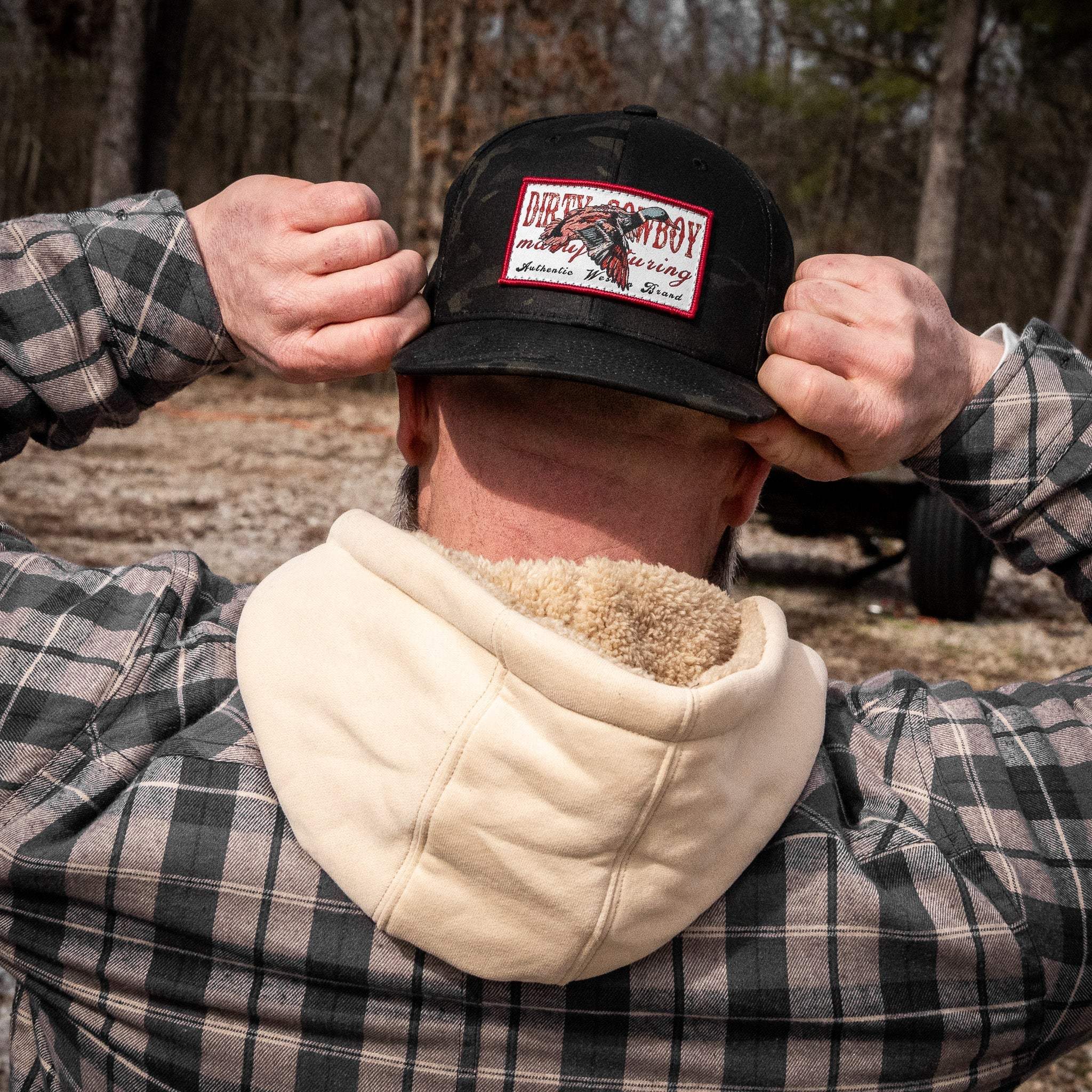 Flying Duck Dirty Cowboy Patch Flatbill Snapback - DIRTY COWBOY USA - Flyclothing LLC