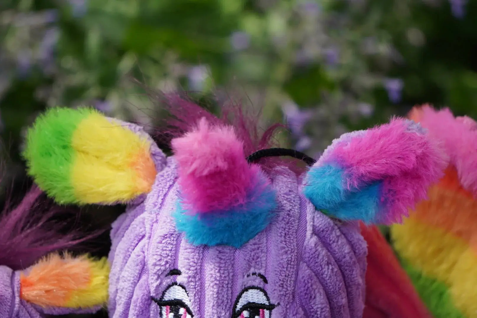 Rainbow Unicorn Knottie® Plush Dog Toy - HuggleHounds - Flyclothing LLC