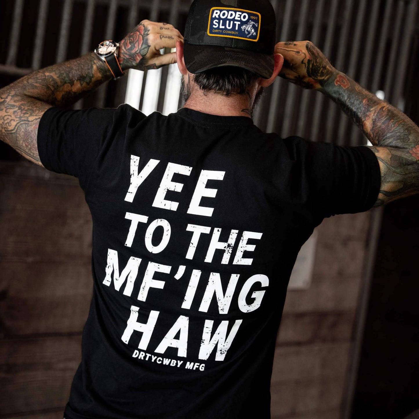 Yee To The Mf'Ing Haw Rodeo Men's T-Shirt - DIRTY COWBOY USA - Flyclothing LLC