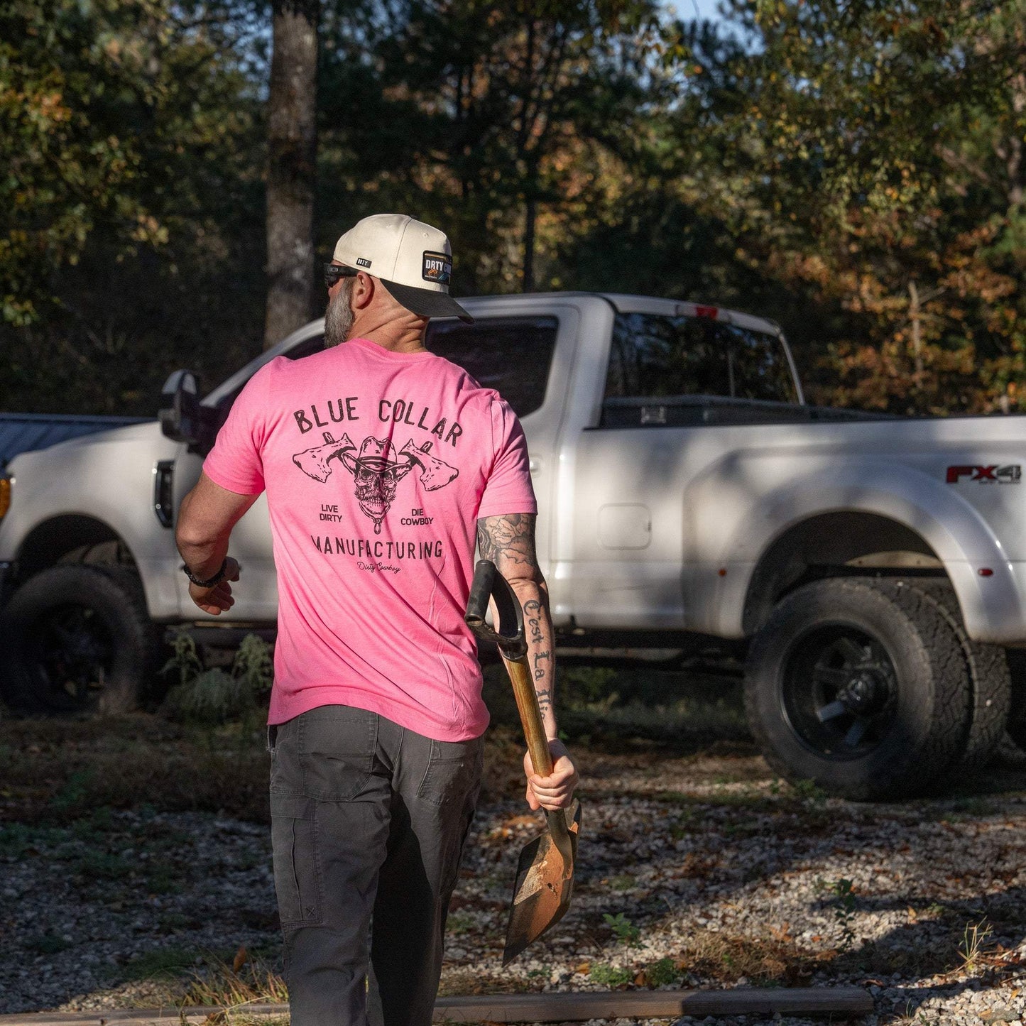 Blue Collar Hatchet Men's T-Shirt - DIRTY COWBOY USA - Flyclothing LLC