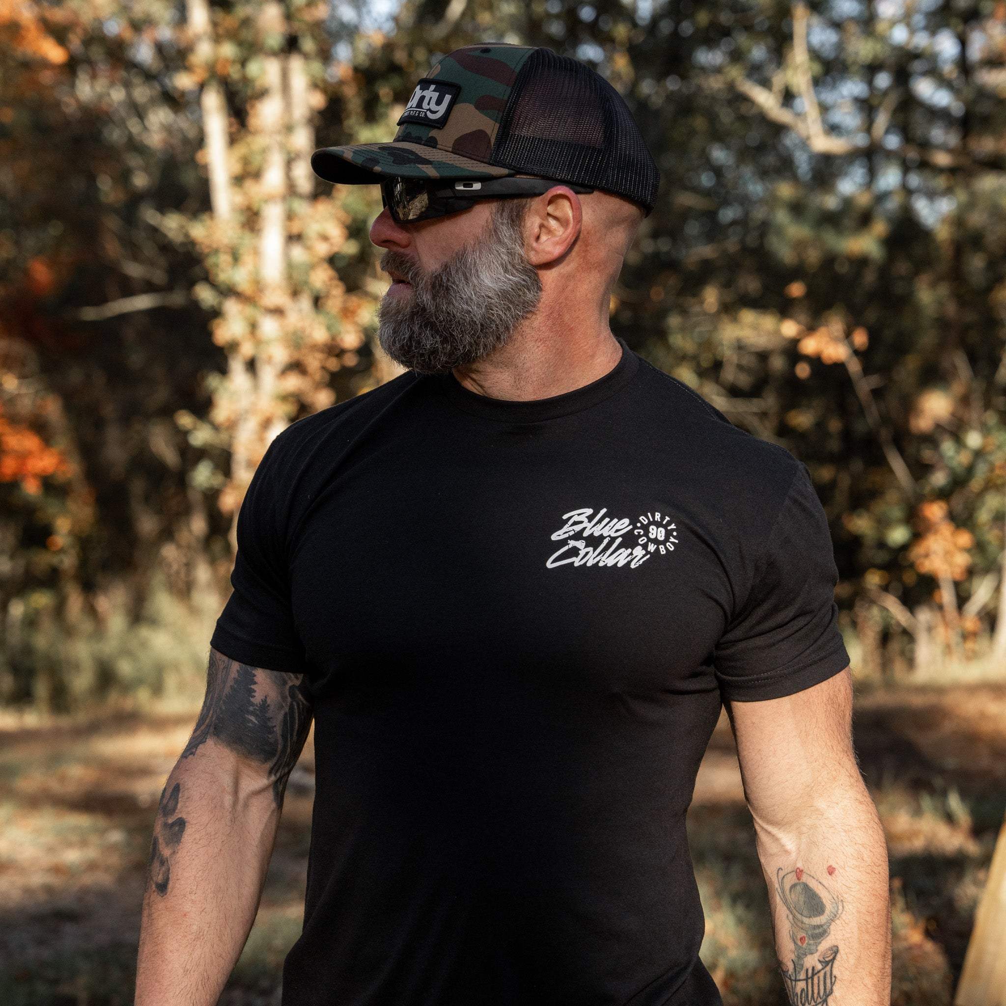 Blue Collar Makes Her Hollar Men's T-Shirt - DIRTY COWBOY USA - Flyclothing LLC