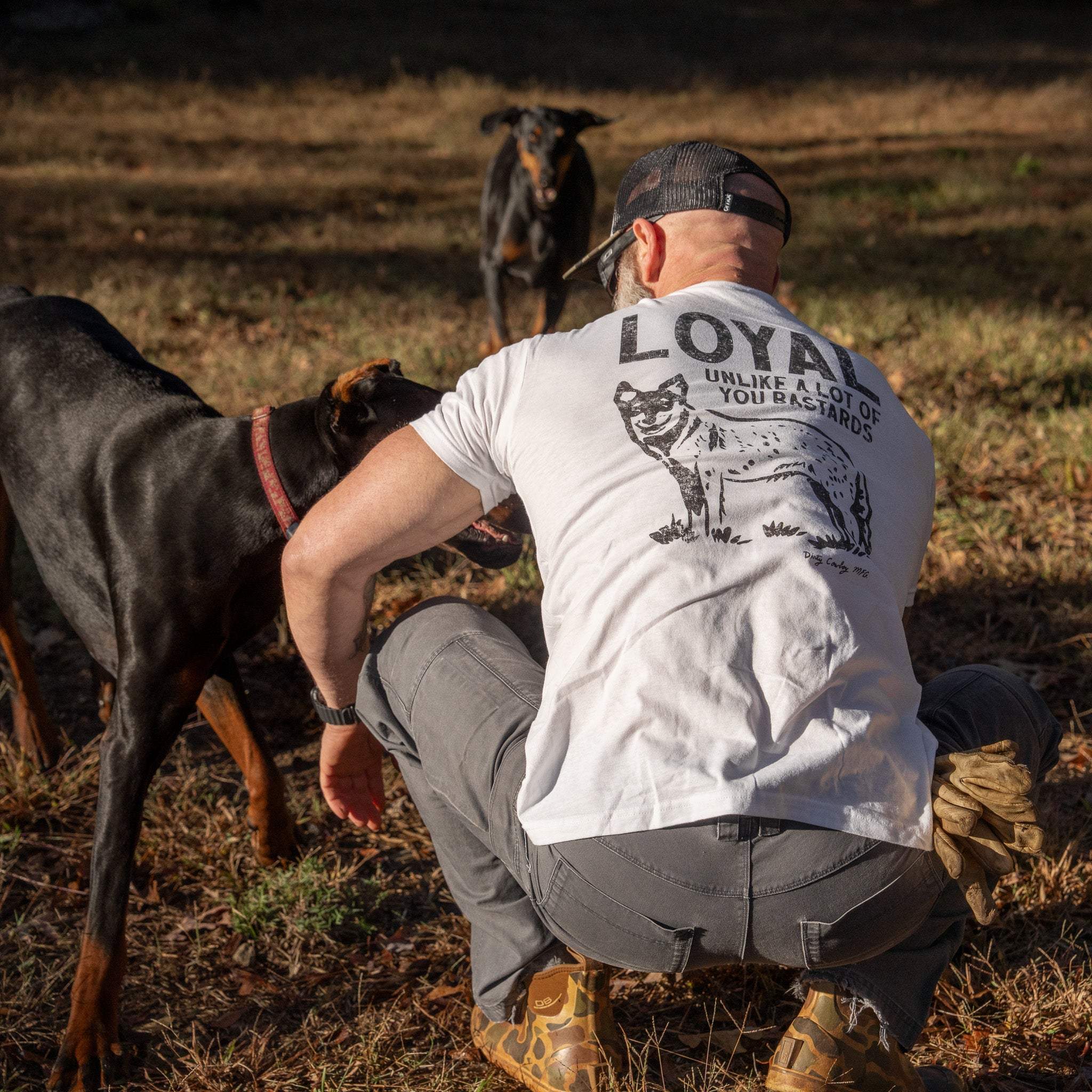 Loyal Unlike A Lot Of You Bastards Dog Men's T-Shirt - DIRTY COWBOY USA - Flyclothing LLC