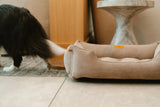 Chester & Lee | Fancy Corduroy Sleeper Dog Bed Taupe - Chester & Lee - Flyclothing LLC