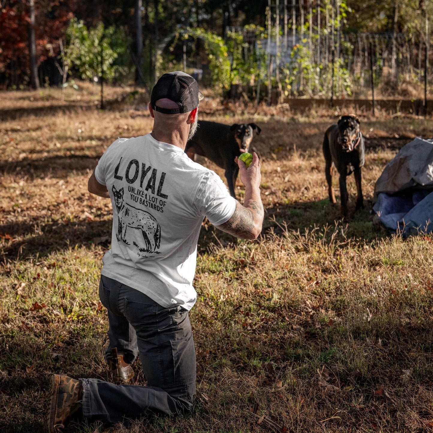 Loyal Unlike A Lot Of You Bastards Dog Men's T-Shirt - DIRTY COWBOY USA - Flyclothing LLC