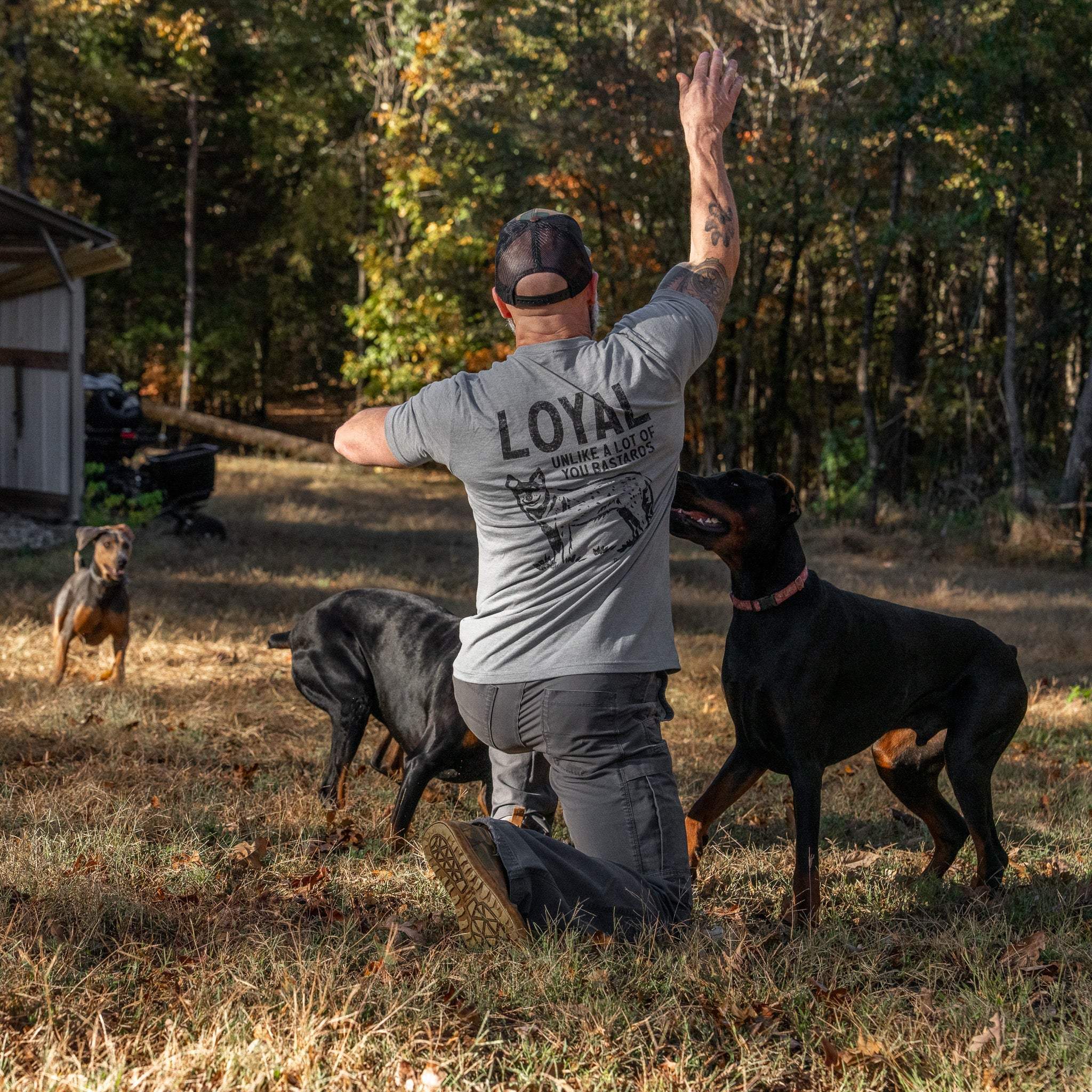 Loyal Unlike A Lot Of You Bastards Dog Men's T-Shirt - DIRTY COWBOY USA - Flyclothing LLC