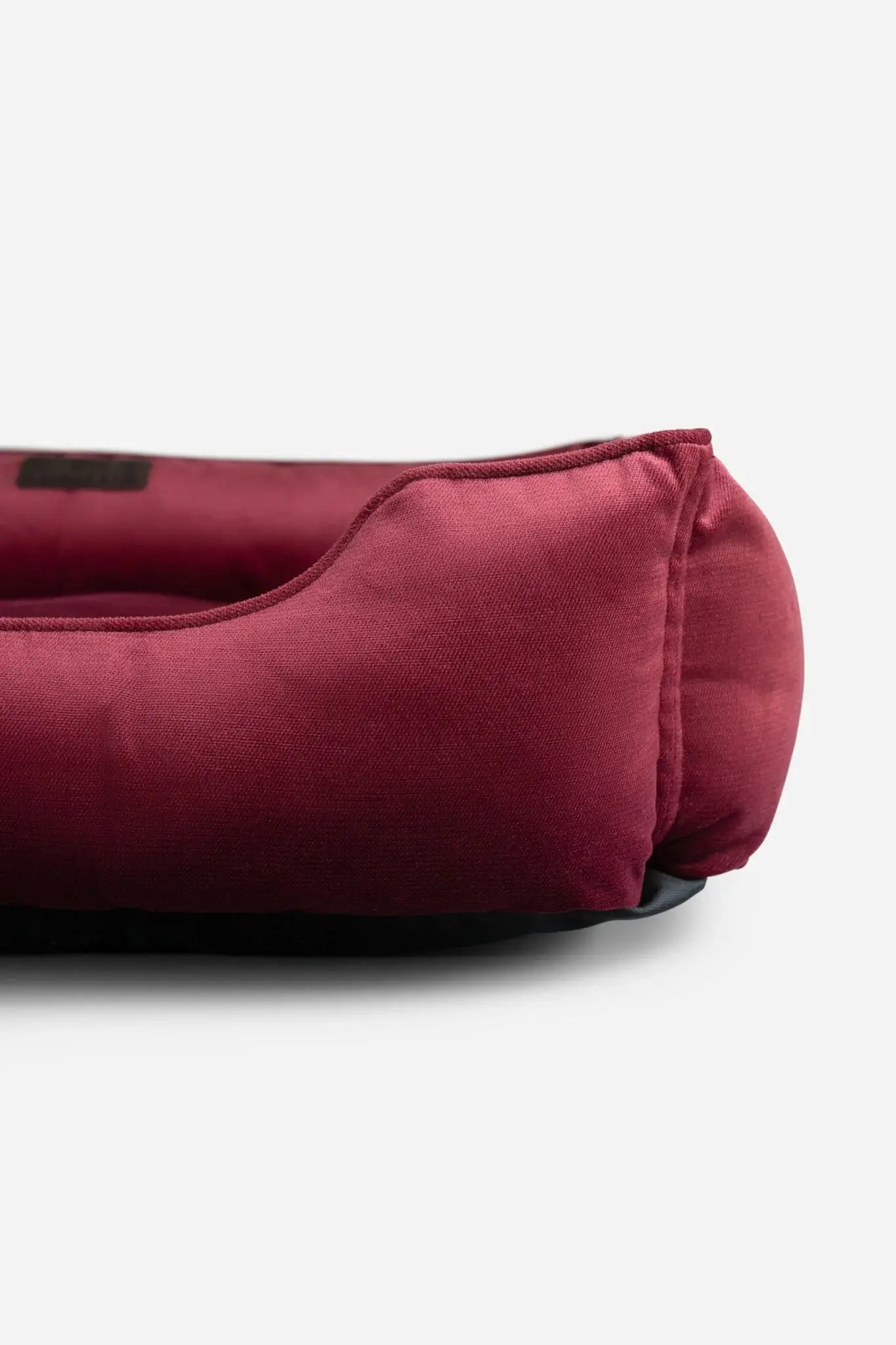 Chester & Lee | Vibrant Velvet Sleeper Dog Bed Wine - Chester & Lee - Flyclothing LLC