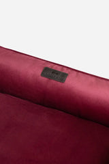 Chester & Lee | Vibrant Velvet Sleeper Dog Bed Wine - Chester & Lee - Flyclothing LLC