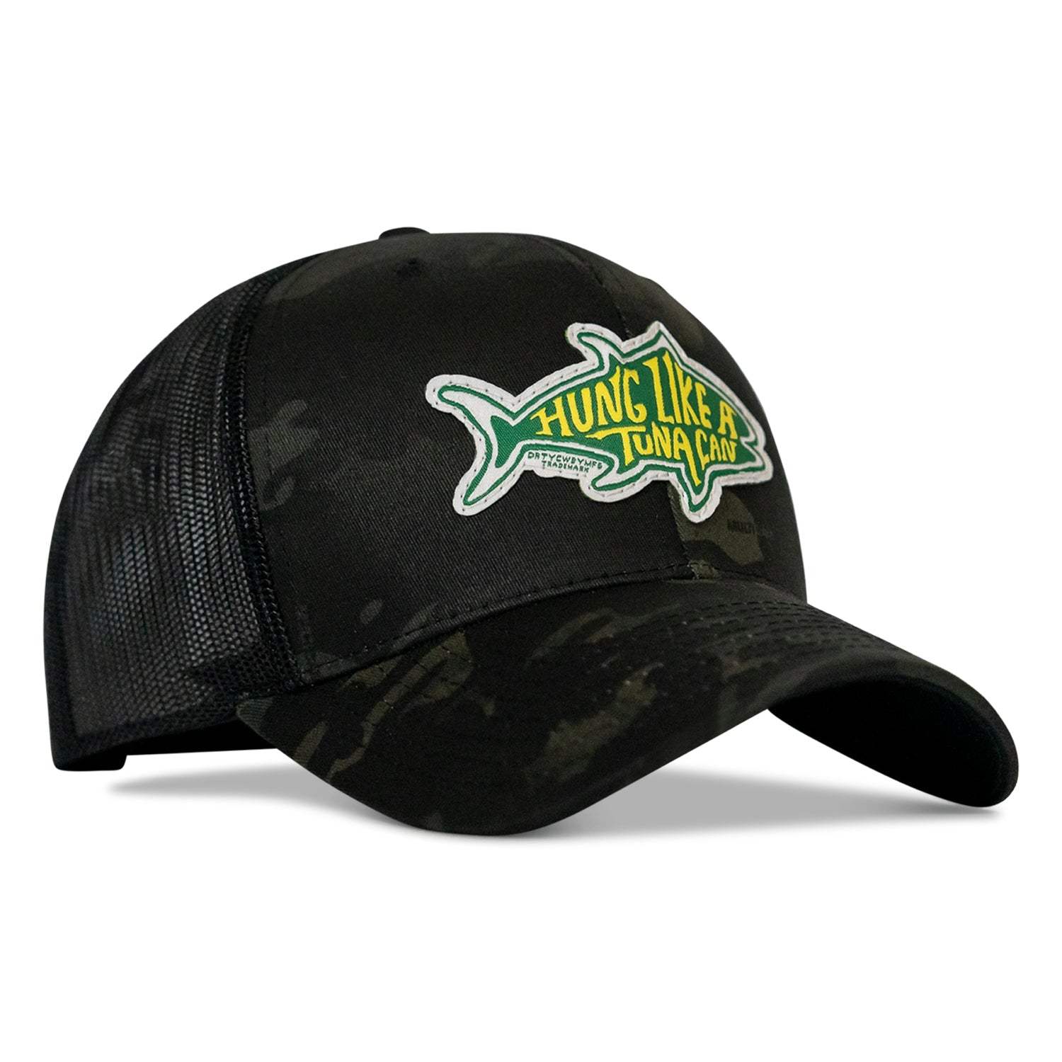 Hung Like A Tuna Can Patch Snapback Hat - DIRTY COWBOY USA - Flyclothing LLC