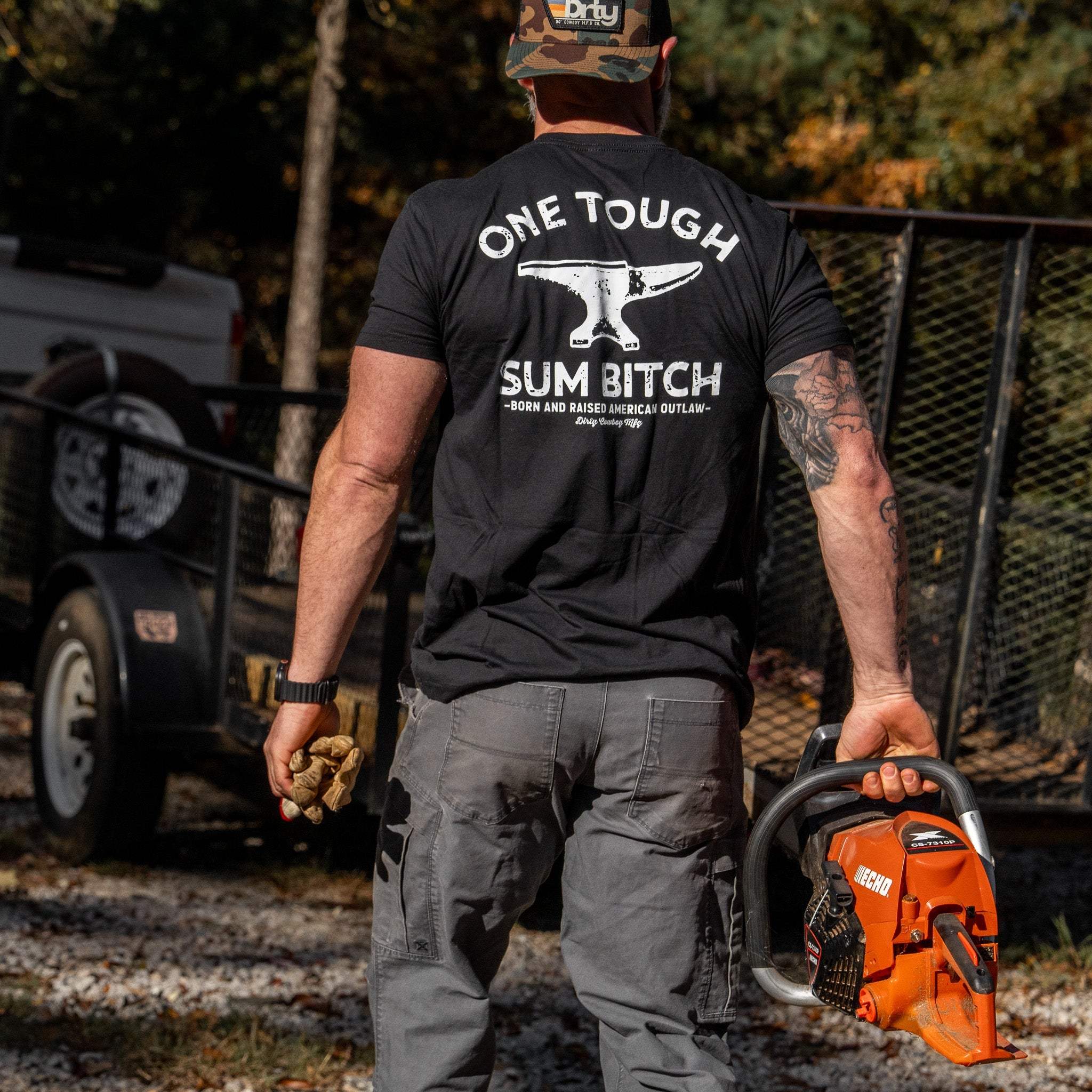 One Tough Sum Anvil Men's T-Shirt - DIRTY COWBOY USA - Flyclothing LLC