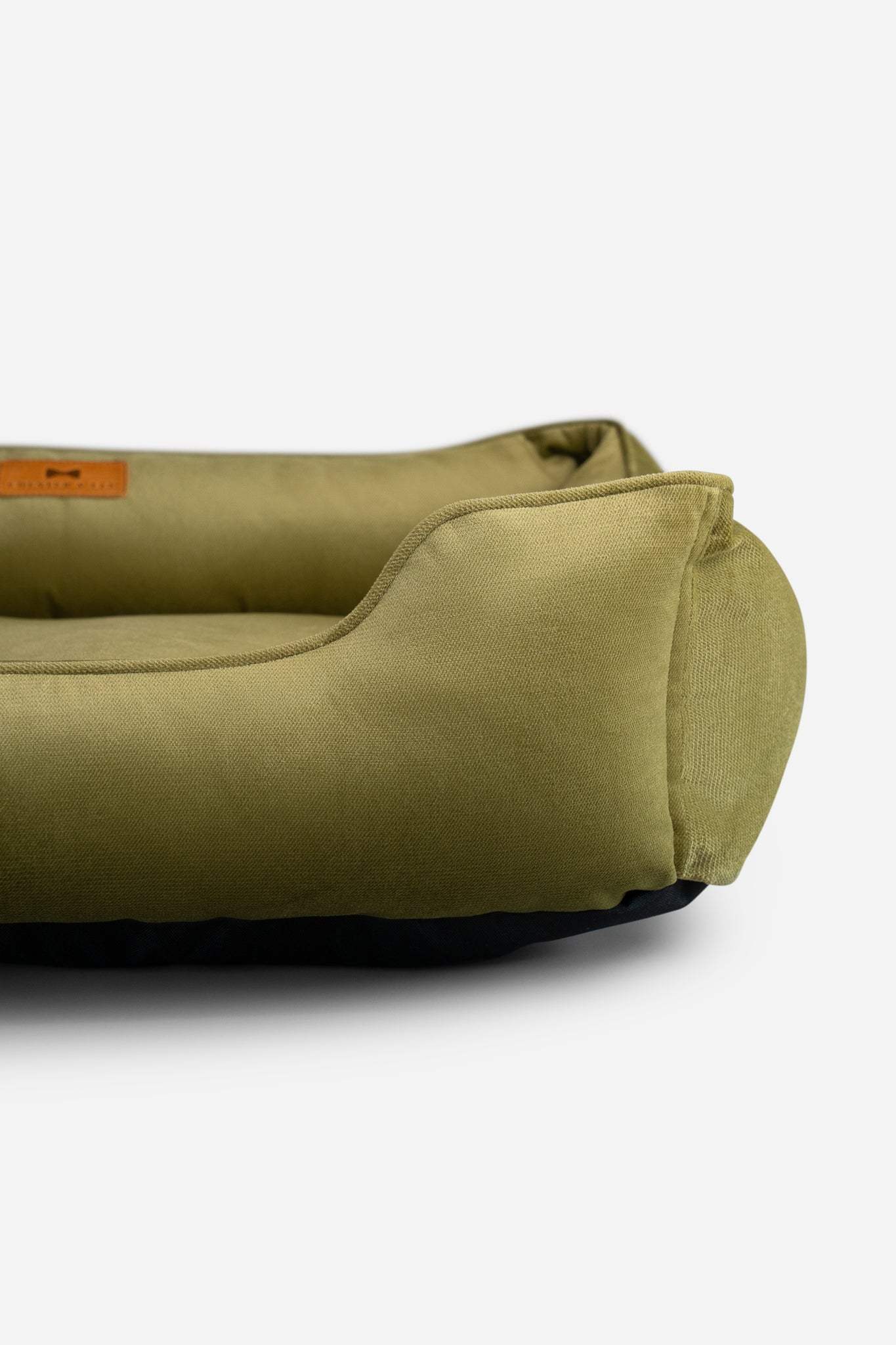 Chester & Lee | Vibrant Velvet Sleeper Dog Bed Olive - Chester & Lee - Flyclothing LLC