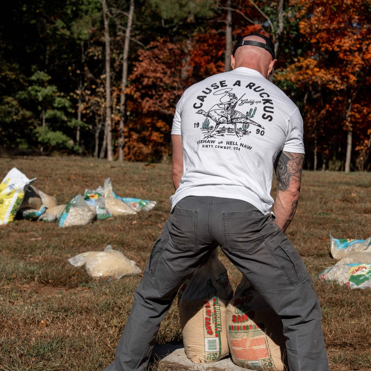 Cause A Ruckus Men's T-Shirt - DIRTY COWBOY USA - Flyclothing LLC