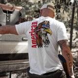 American Eagle Patriotic Men's T-Shirt - DIRTY COWBOY USA - Flyclothing LLC
