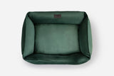 Chester & Lee | Classic Velvet Sleeper Dog Bed Green - Chester & Lee - Flyclothing LLC