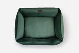Chester & Lee | Classic Velvet Sleeper Dog Bed Green - Chester & Lee - Flyclothing LLC