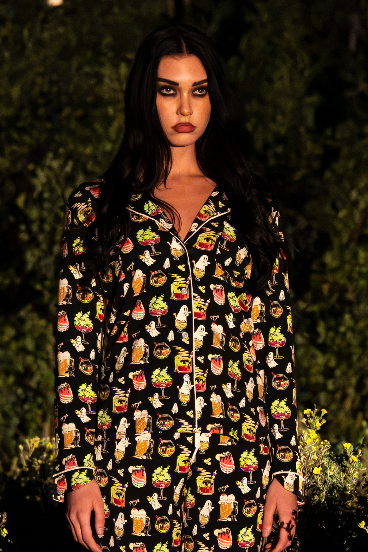 The Potions Pub | Halloween Cocktail SleepDeep™ Women’s Long Sleeve Pajama Set - Shinesty - Flyclothing LLC