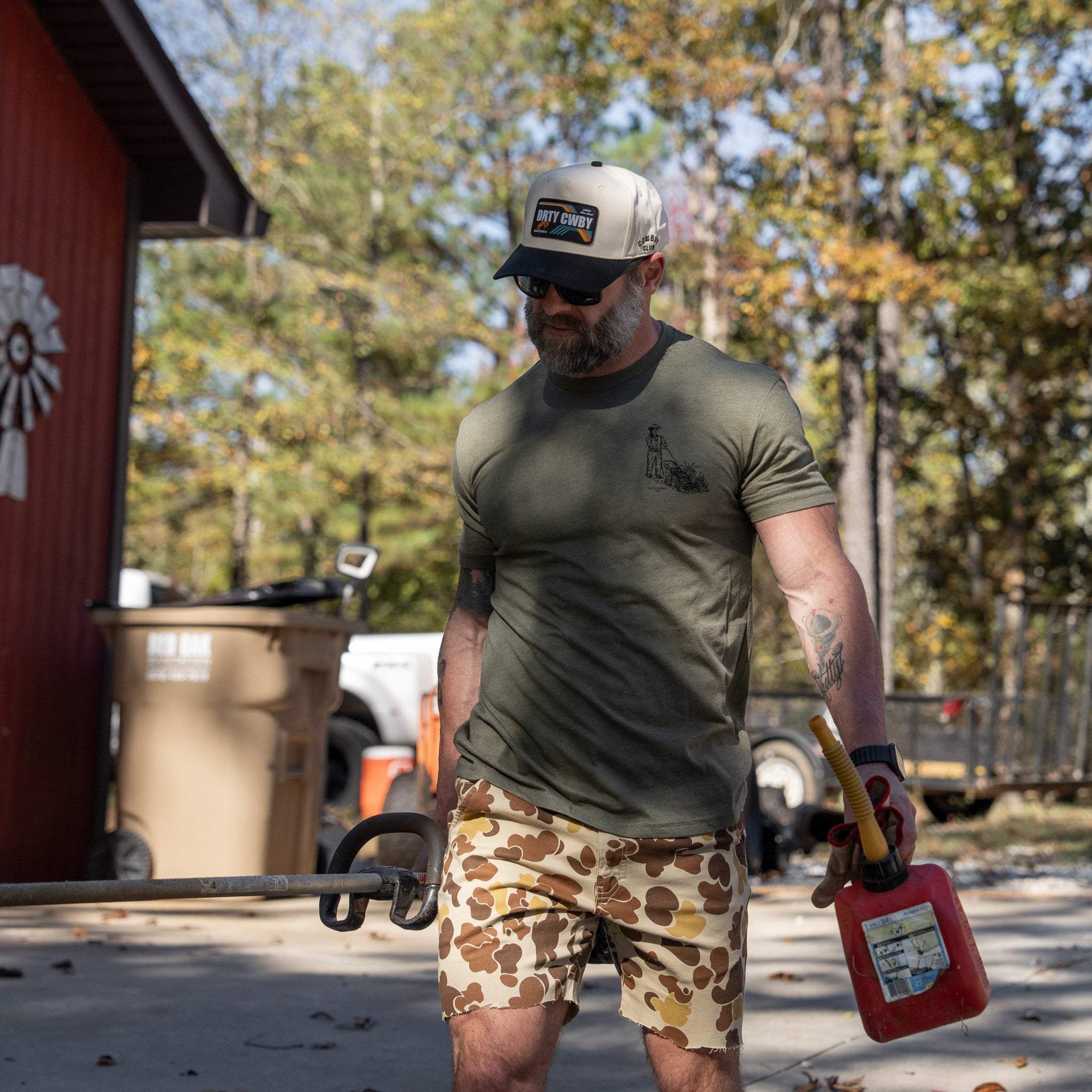 Cutting Grass & Plowin' Ass Men's T-Shirt - DIRTY COWBOY USA - Flyclothing LLC