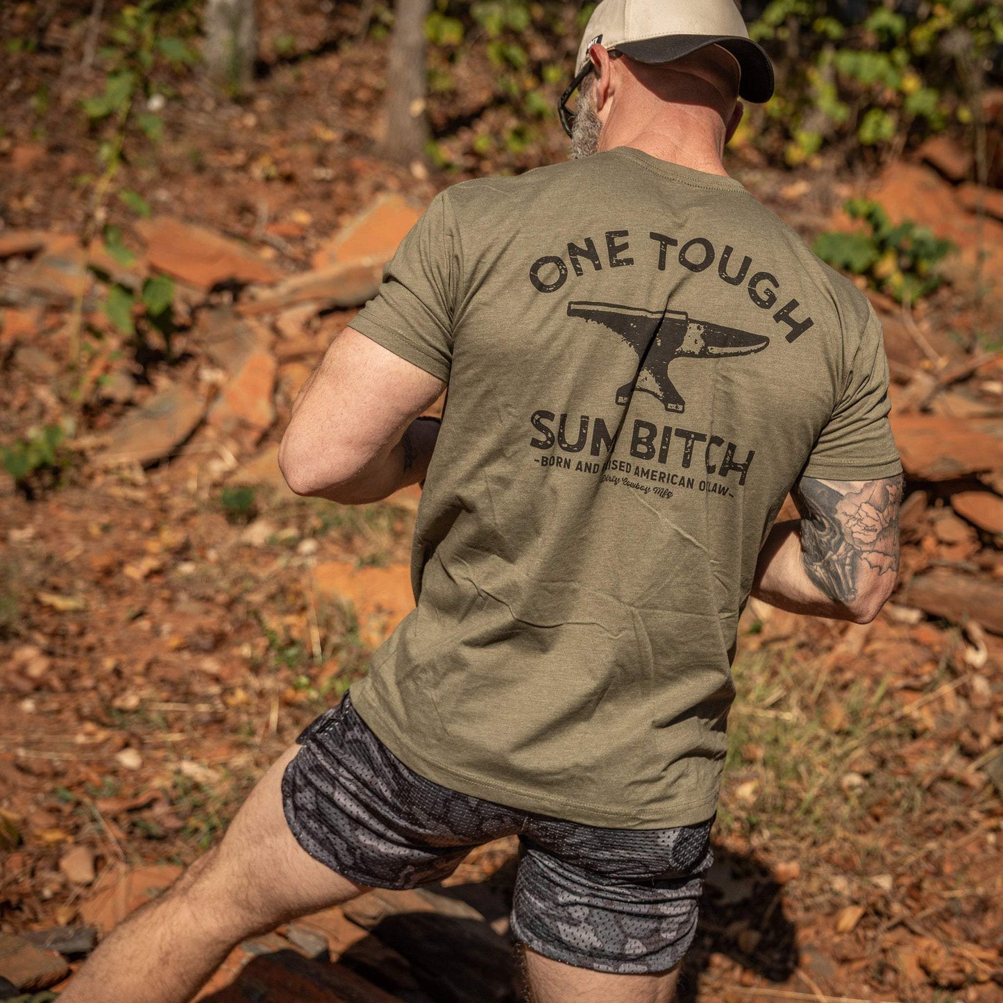 One Tough Sum Anvil Men's T-Shirt - DIRTY COWBOY USA - Flyclothing LLC