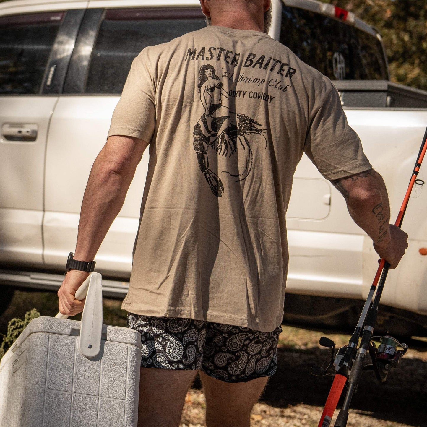 Master Baiter "Lil Shrimp Club" Men's T-Shirt - DIRTY COWBOY USA - Flyclothing LLC
