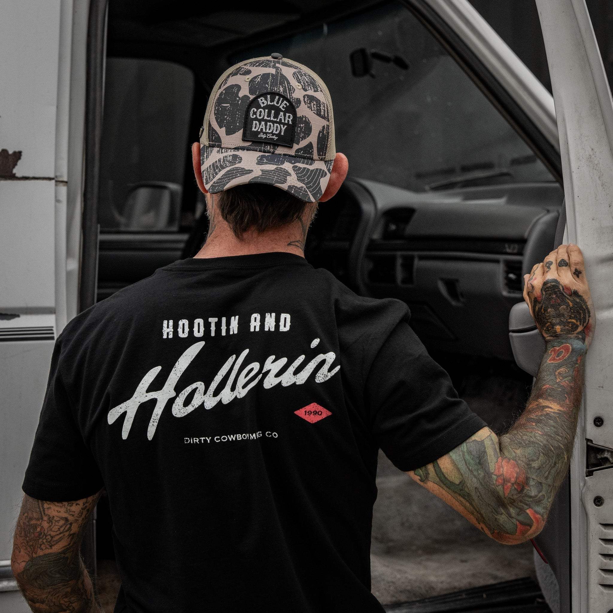 Blue Collar Daddy Patch Original Ripstop Classic Snapback Hat - DIRTY COWBOY USA - Flyclothing LLC