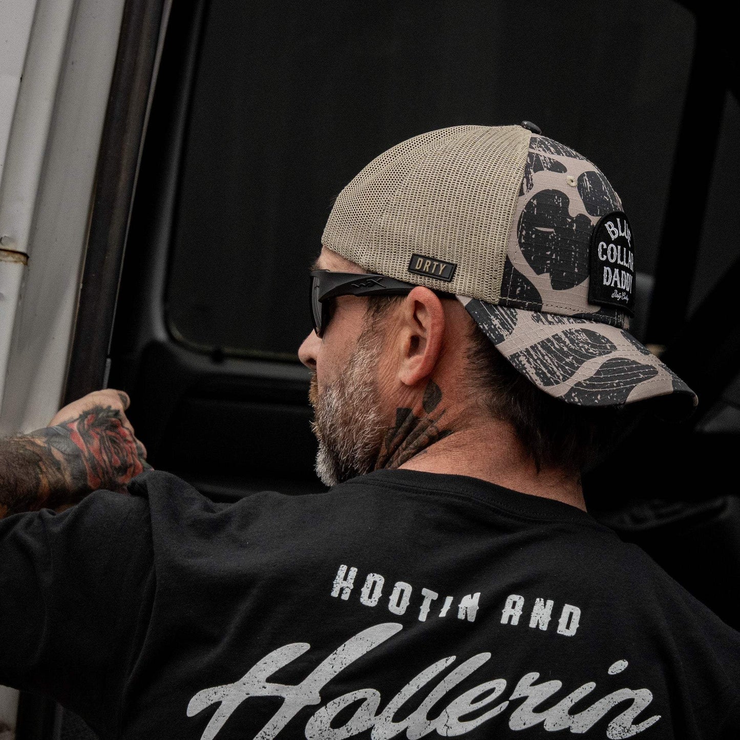 Blue Collar Daddy Patch Original Ripstop Classic Snapback Hat - DIRTY COWBOY USA - Flyclothing LLC