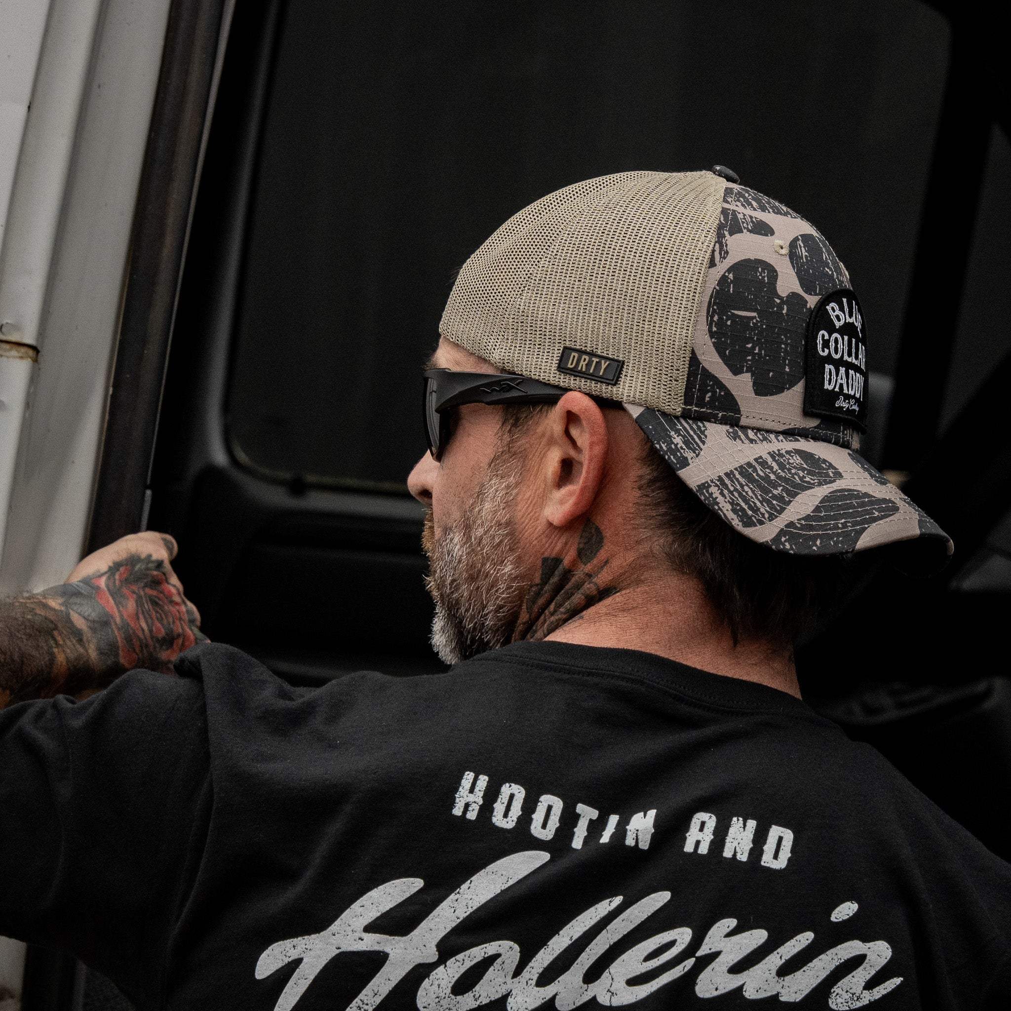 Blue Collar Daddy Patch Original Ripstop Classic Snapback Hat - DIRTY COWBOY USA - Flyclothing LLC