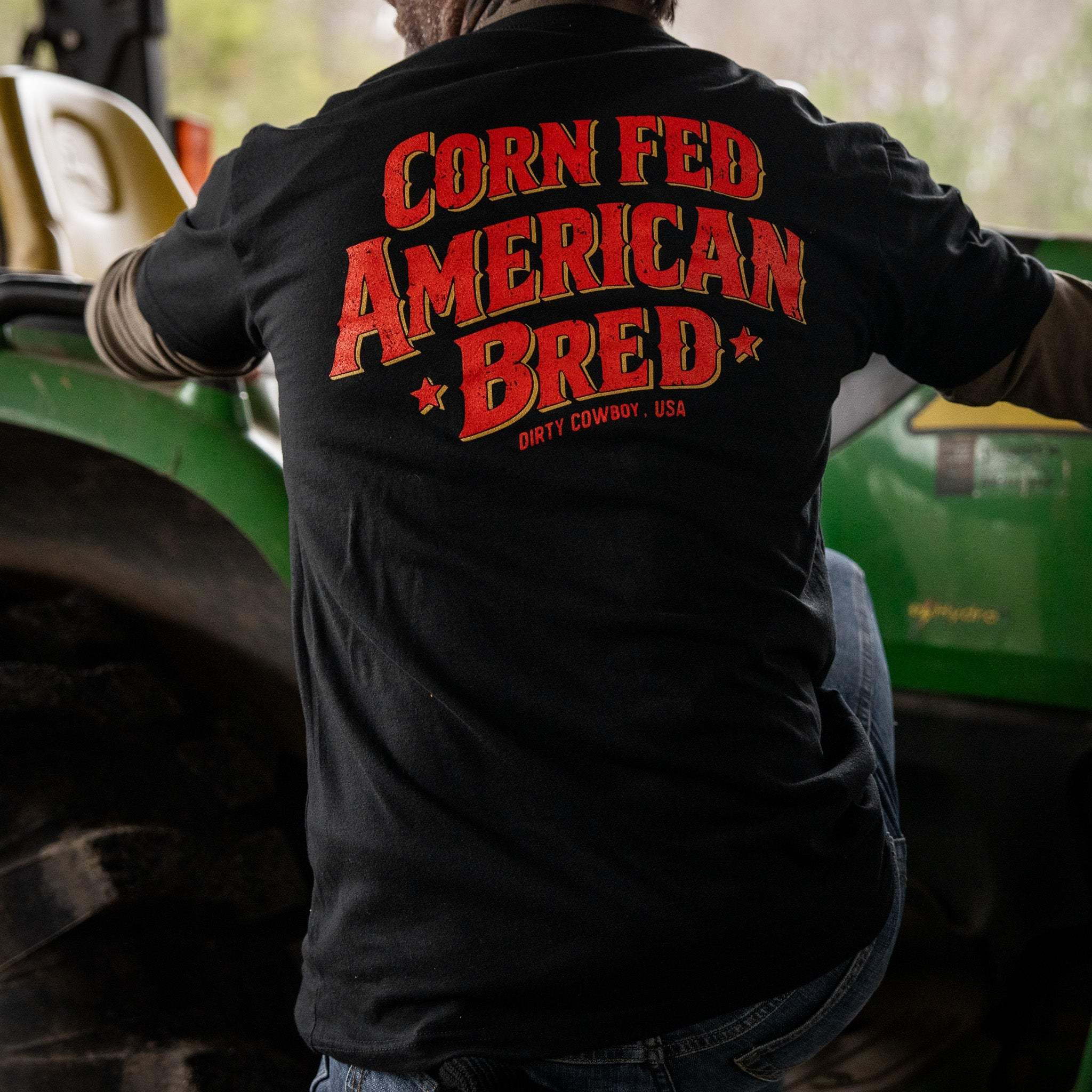 Corn Fed. American Bred Men's T-Shirt - DIRTY COWBOY USA - Flyclothing LLC