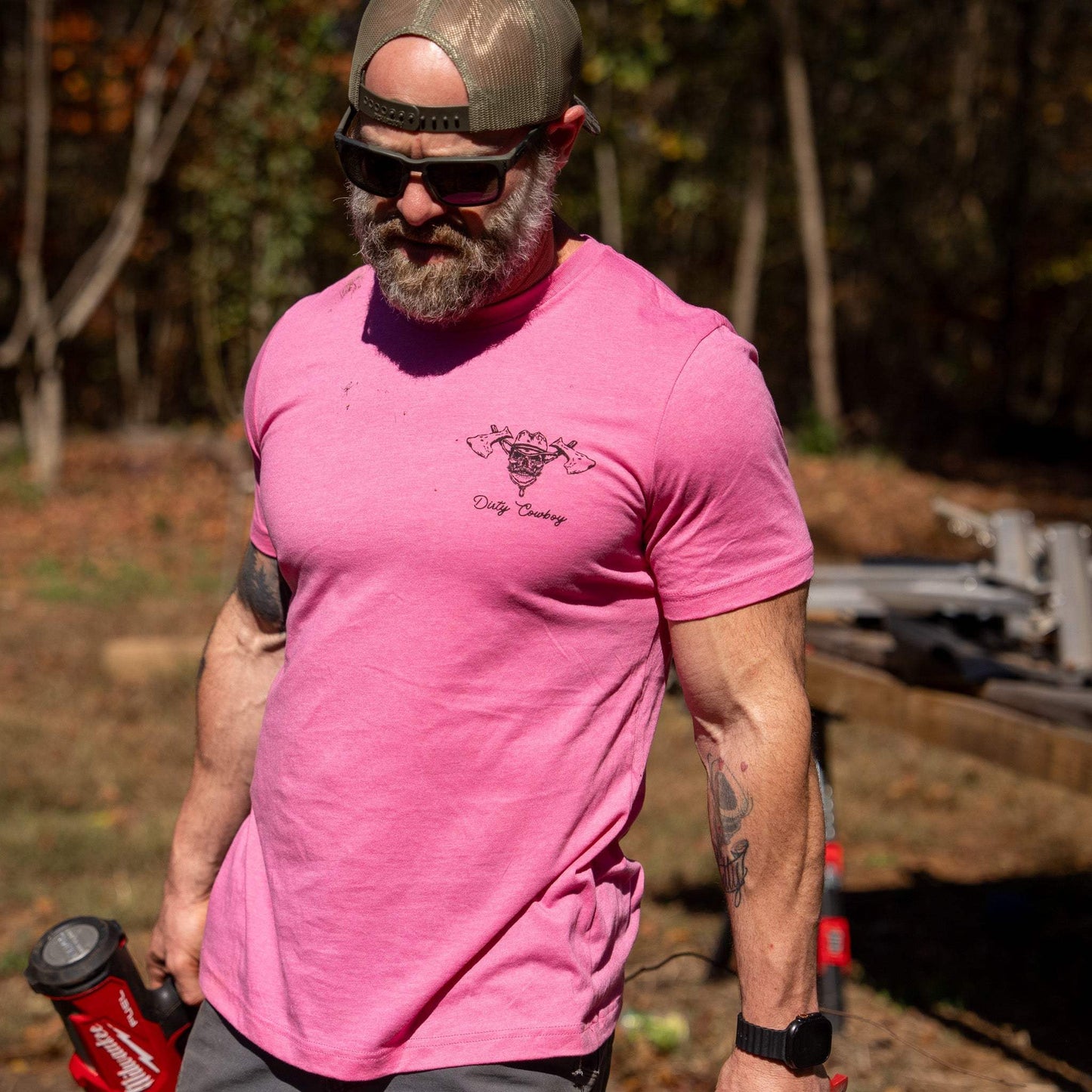 Blue Collar Hatchet Men's T-Shirt - DIRTY COWBOY USA - Flyclothing LLC